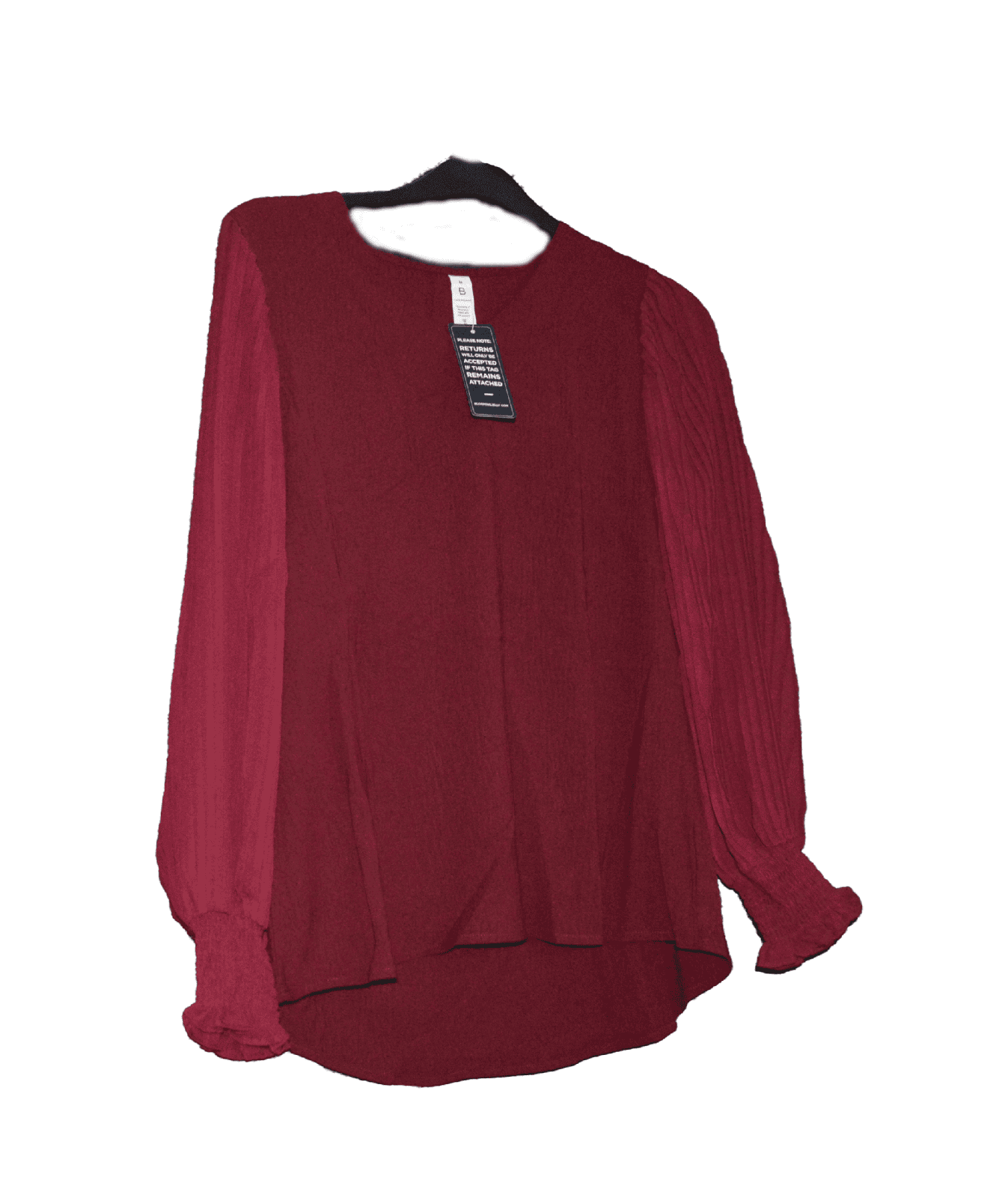 Blooming Jelly Women's Dark Red Top - TMD167207