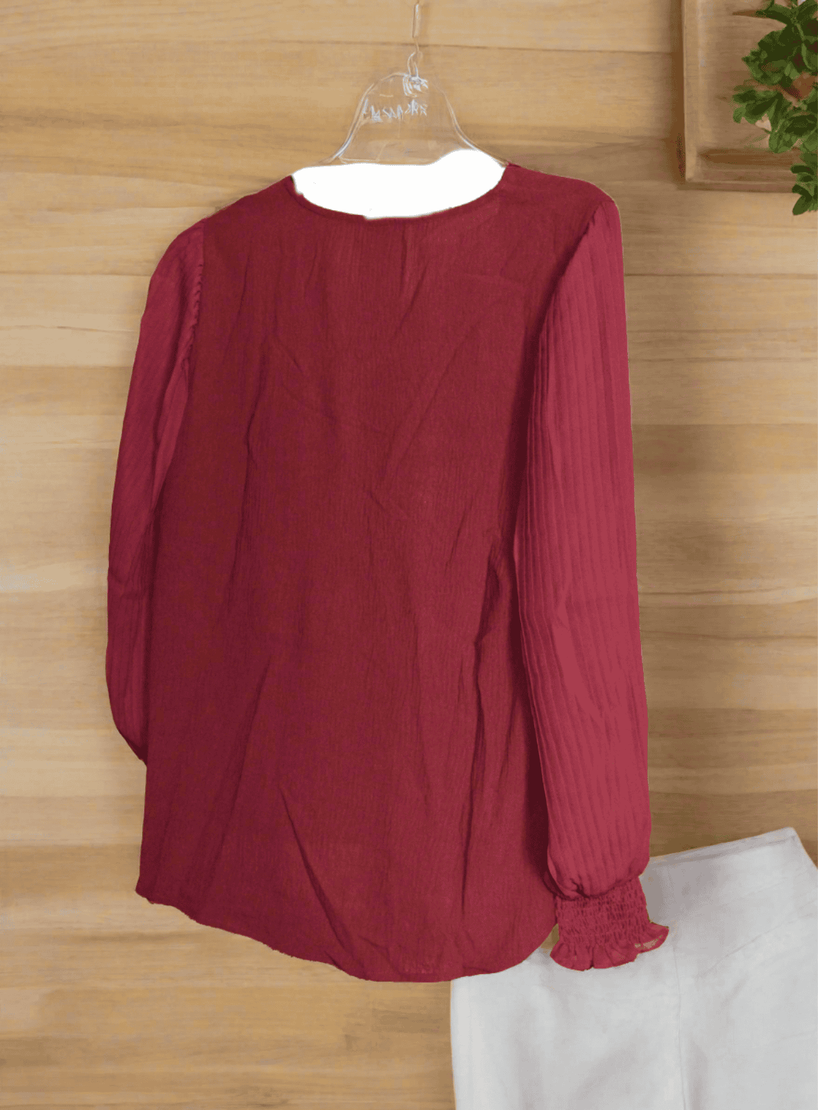 Blooming Jelly Women's Dark Red Top - TMD167207