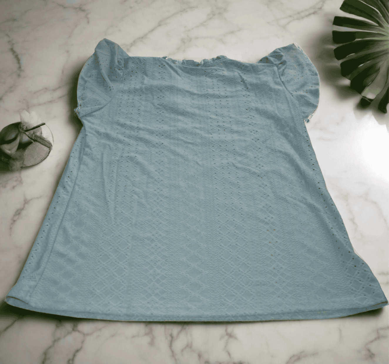 BLOOMING JELLY WOMENS GREEN SHORT SLEEVE TOP LARGE - TMD167207