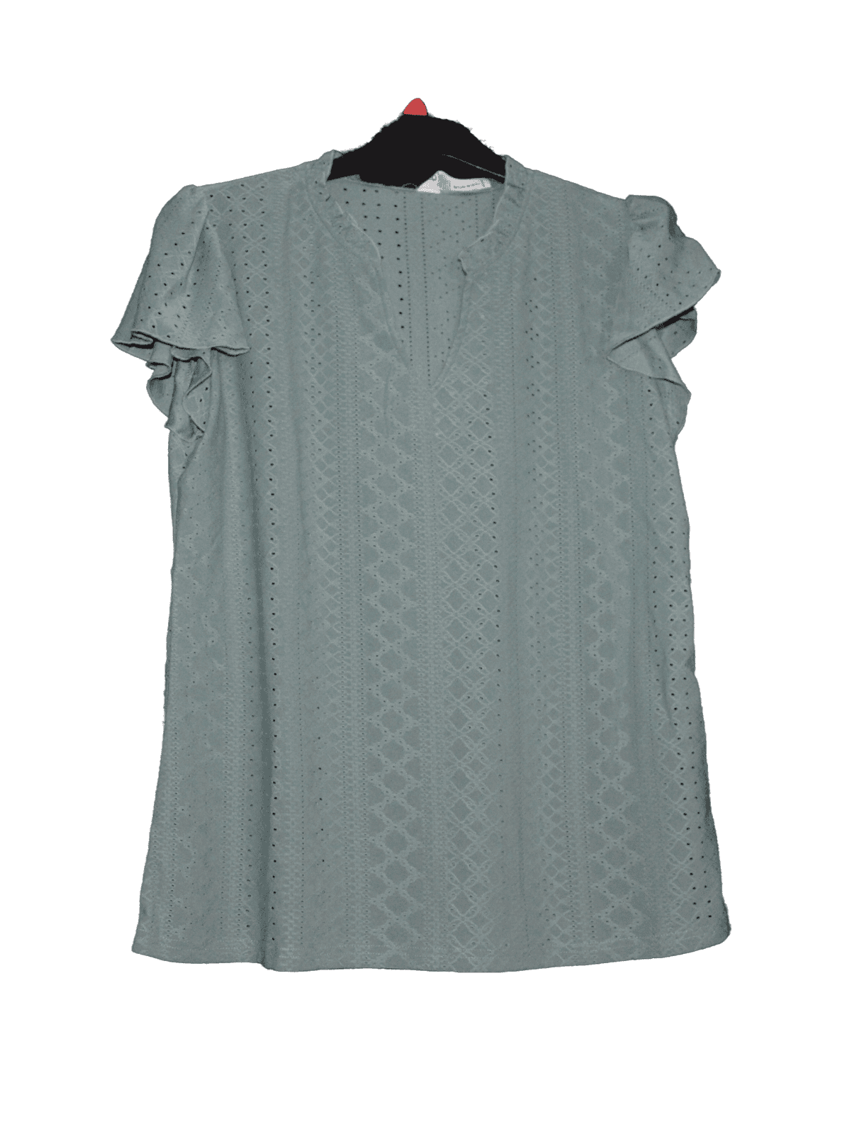 BLOOMING JELLY WOMENS GREEN SHORT SLEEVE TOP LARGE - TMD167207