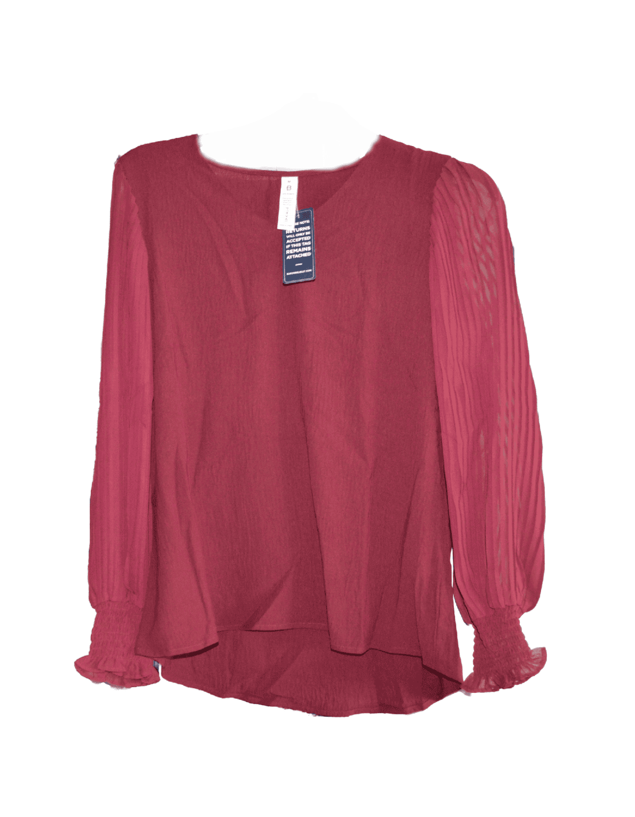 Blooming Jelly Women's Dark Red Top - TMD167207