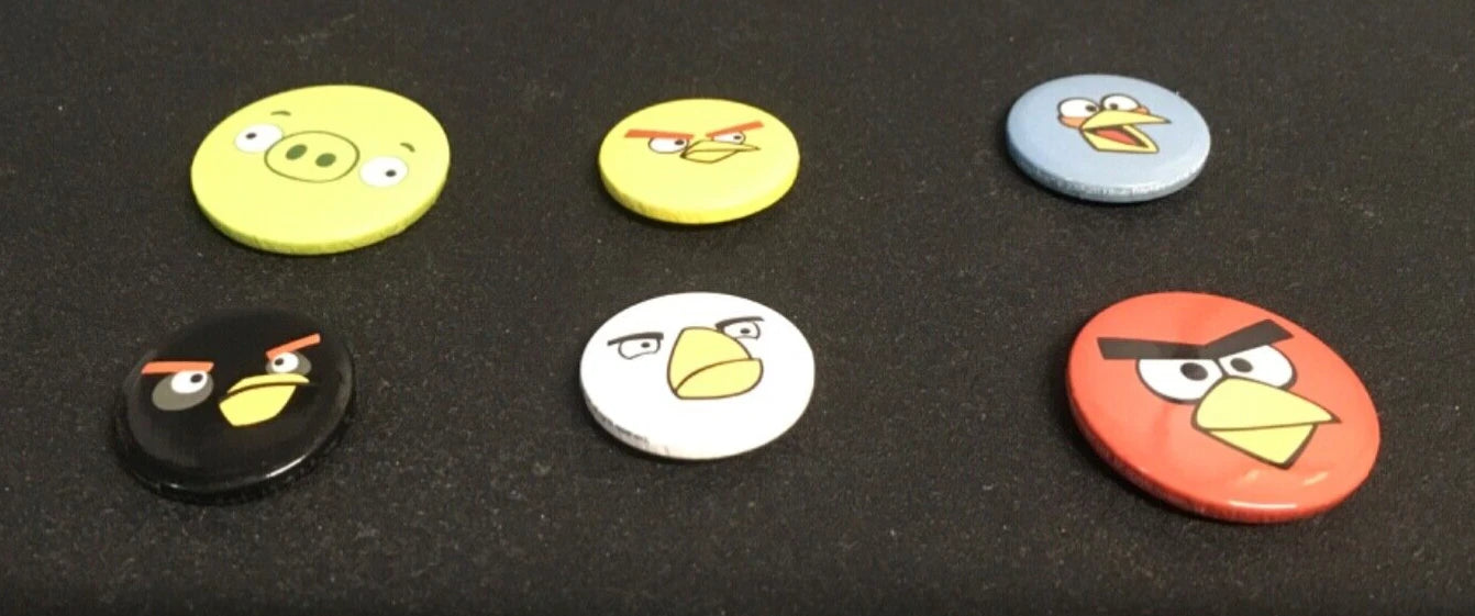 Angry Birds Badge Collection – Set of 6 Fun Gamer