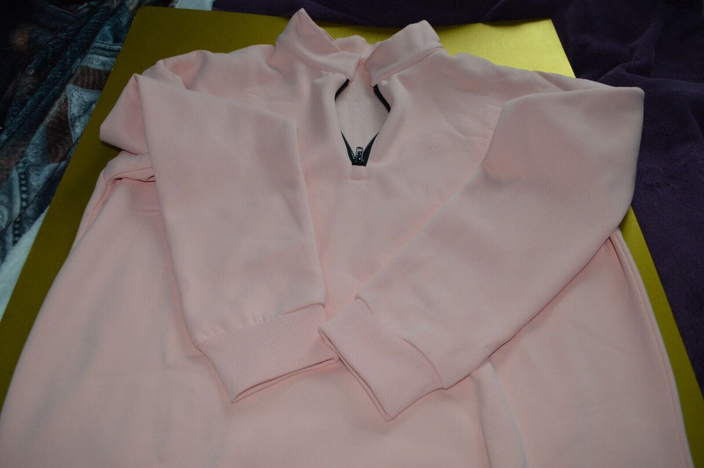 Fangjin Women's 1/4 Zip Sweatshirt - Pink - TMD167207