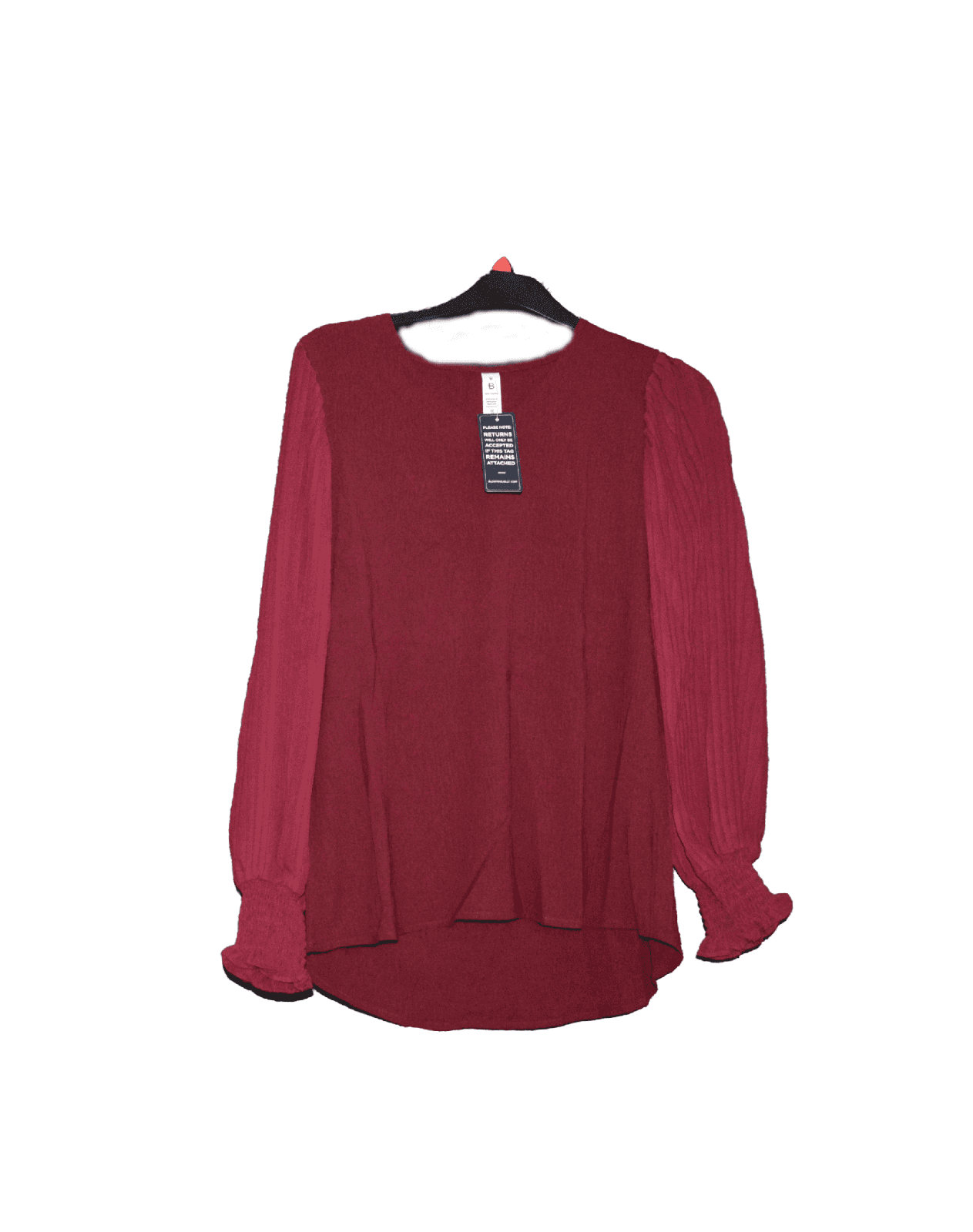 Blooming Jelly Women's Dark Red Top - TMD167207