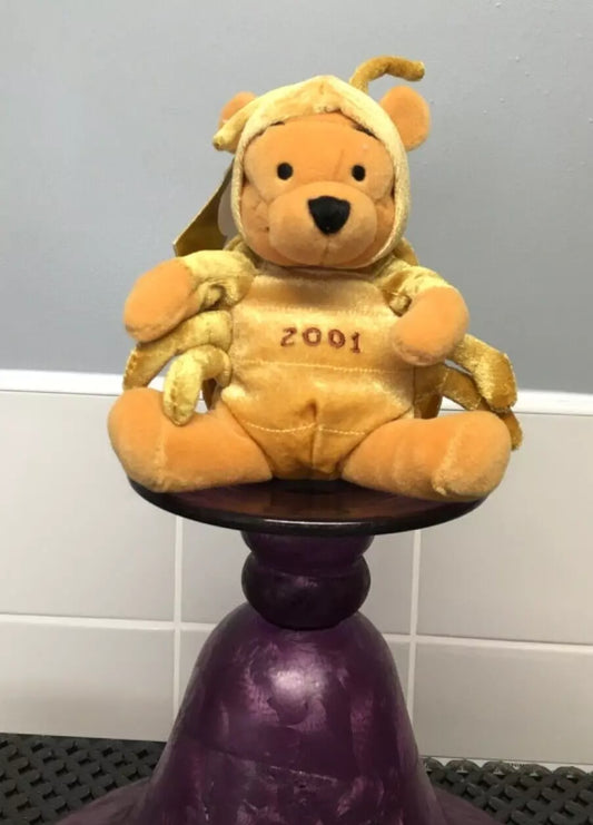 Soft Toy – Winnie the Pooh Gold Bug Bee – 2001 Disney