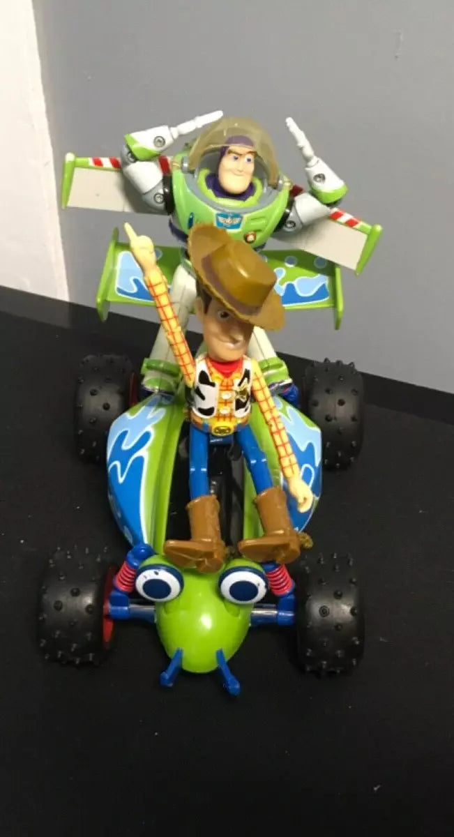 1990’s Toy Story Woody & Buzz Lightyear Action Figures with Free Wheeling RC - TMD167207