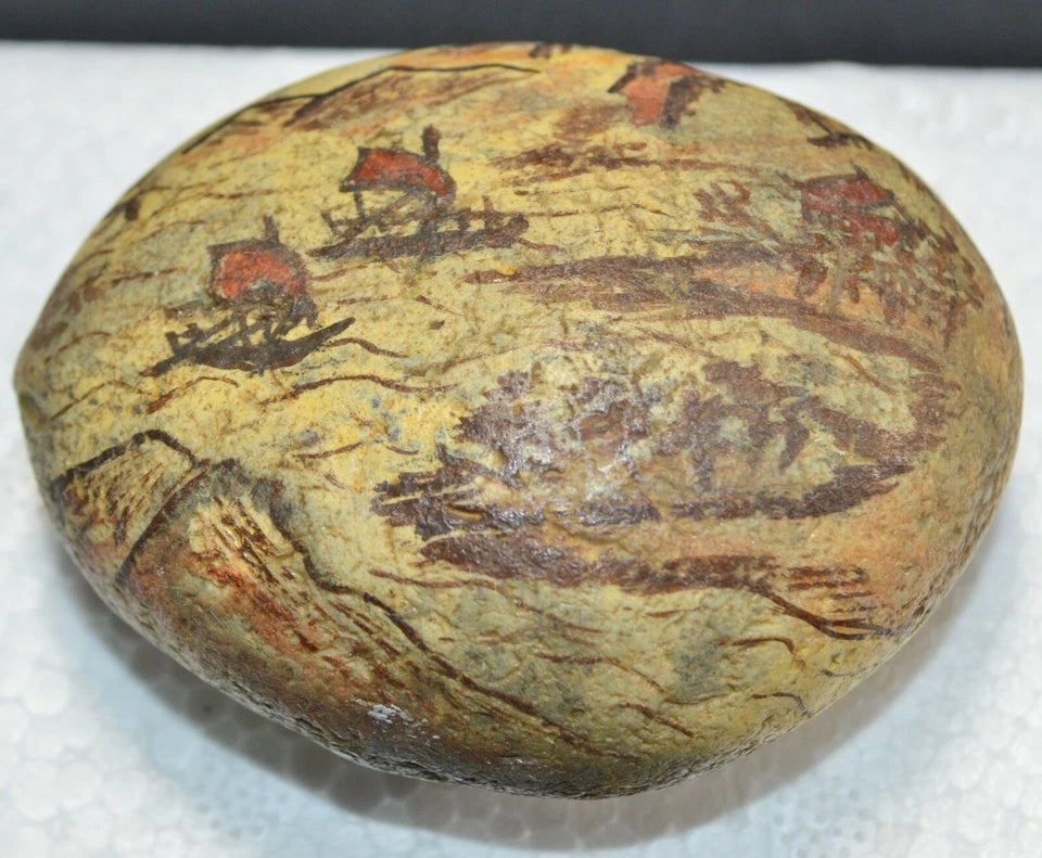 Hand-Painted Pebbles – Unique Animal & Landscape Designs