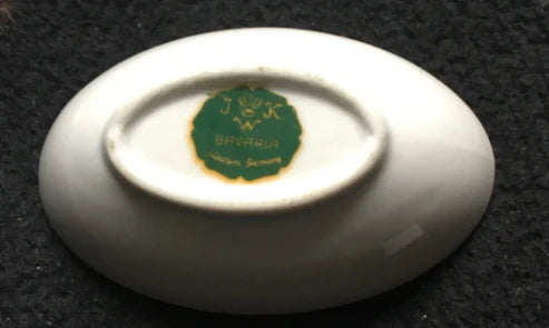 Vintage JWK Bavaria Fragonard Courting Couple Trinket Dish