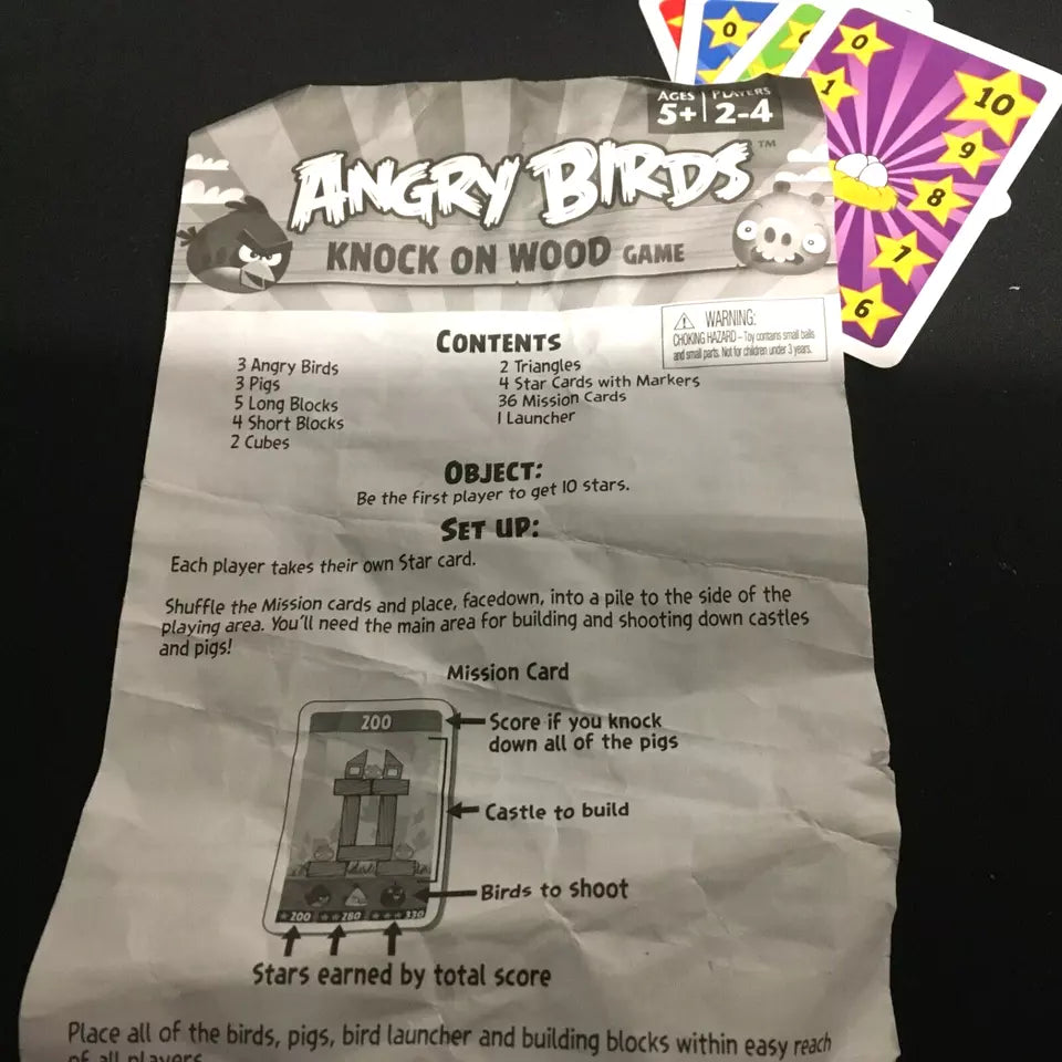 Angry Birds KNEX Sling Shot Toy & Knock on Wood Game Set - TMD167207