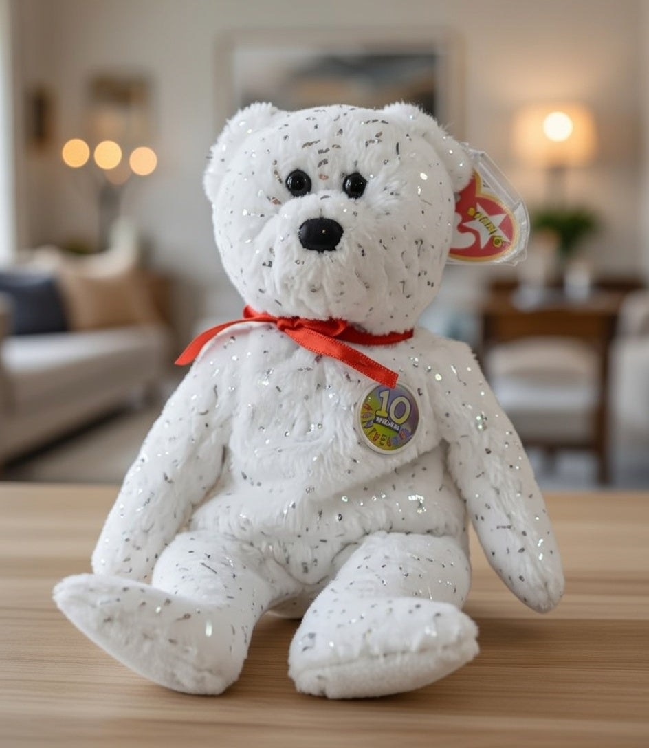 Beanie Babies Decade Anniversary Bear"