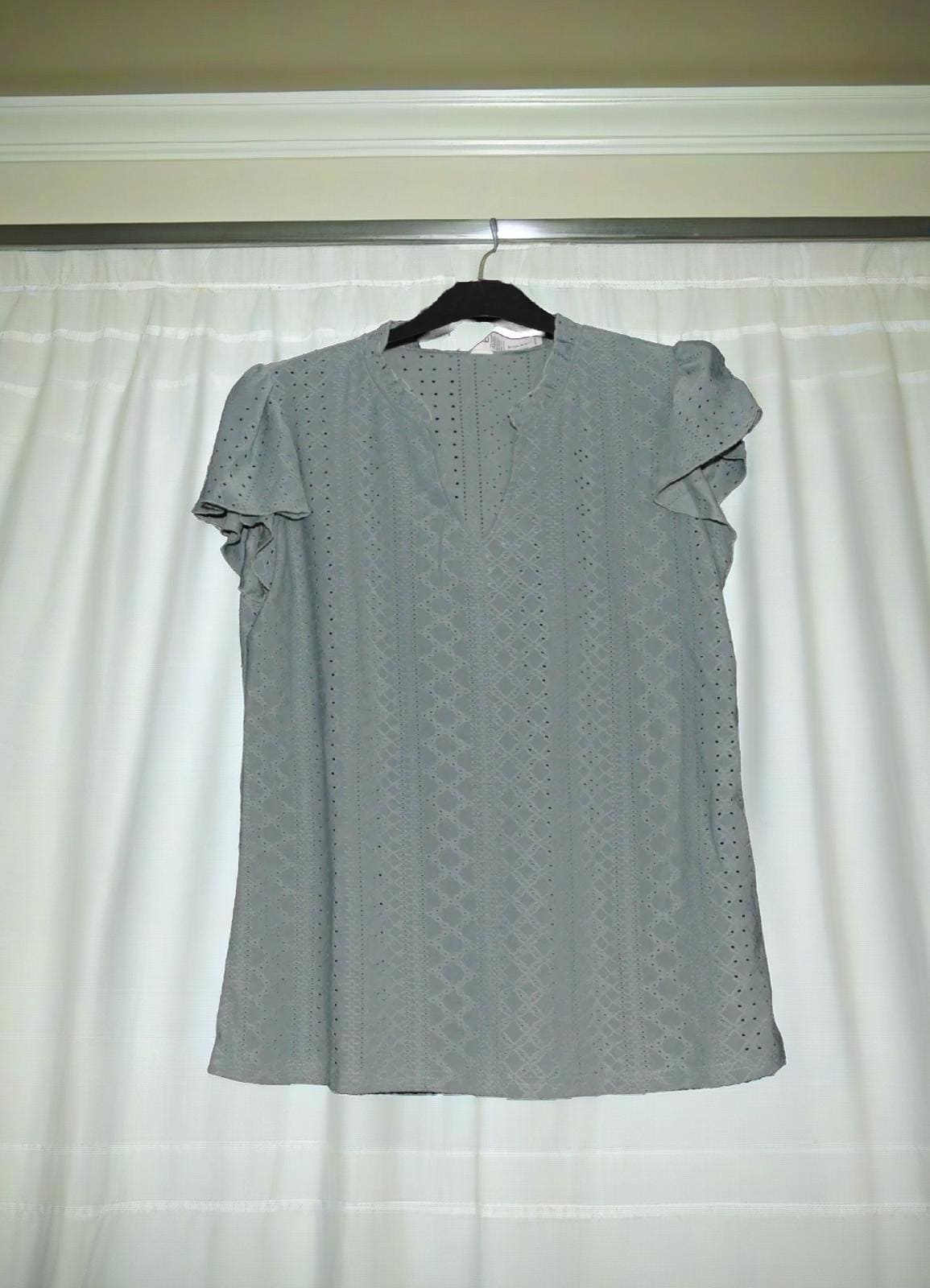 BLOOMING JELLY WOMENS GREEN SHORT SLEEVE TOP LARGE - TMD167207