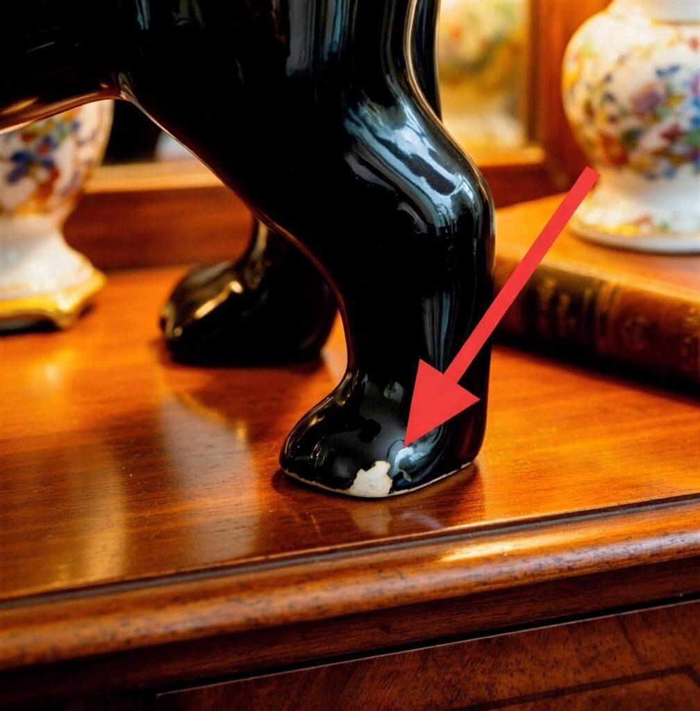 Vintage Black & White Cat Figurines – 2 Individual Mini Cat Ornaments – Collectible Decor UK