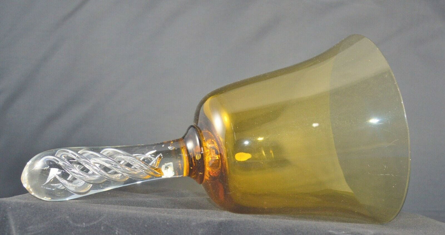 AMBER GLASS BELL(PREVIOUSLY OWNED NO CLANGER) GOOD CONDITION - TMD167207