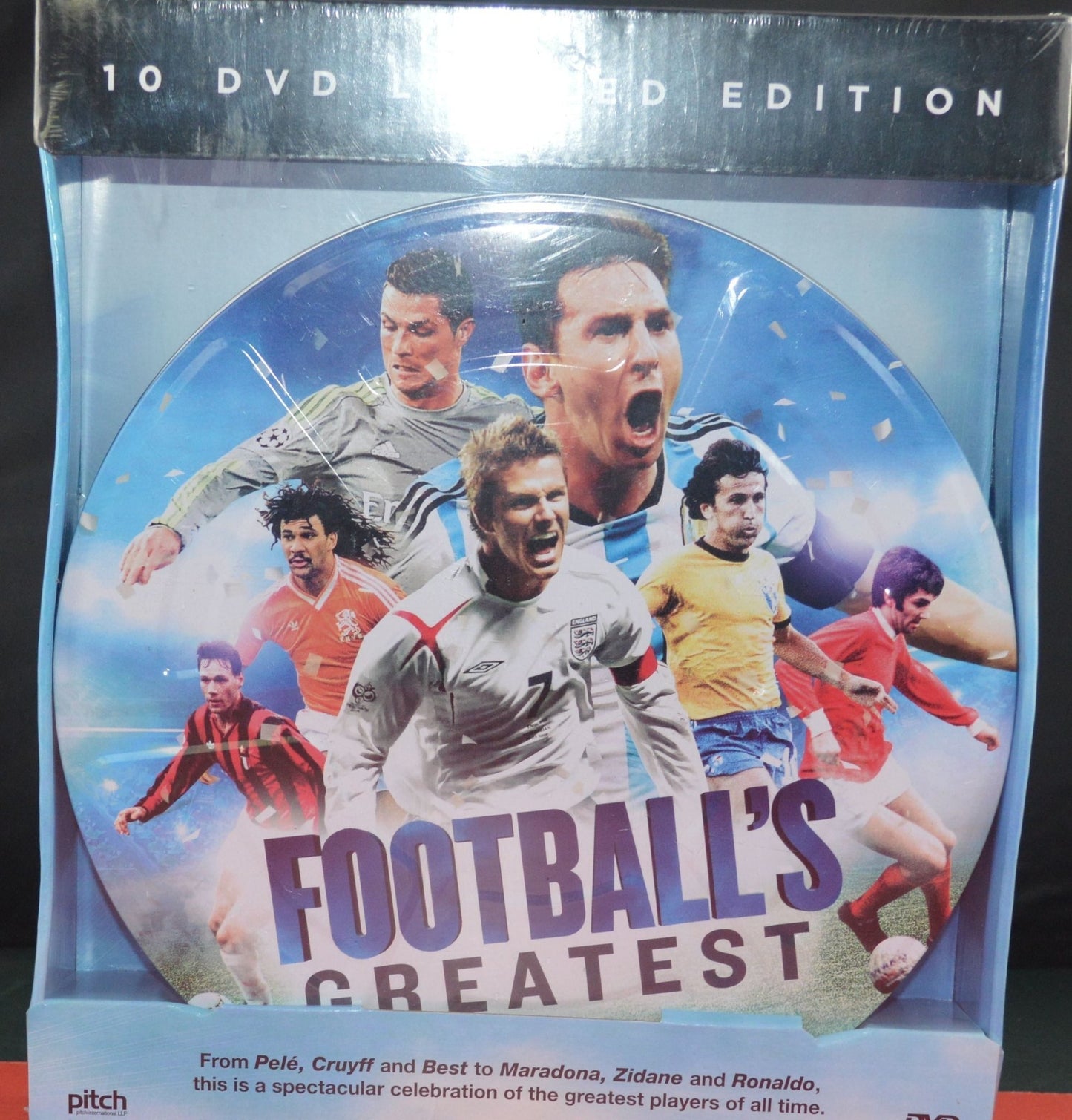 AS NEW 10 DVD LIMITED EDITION COLLECTION FOOTBALL'S GREATEST(PREVIOUSLY OWNED) UNOPENED - TMD167207