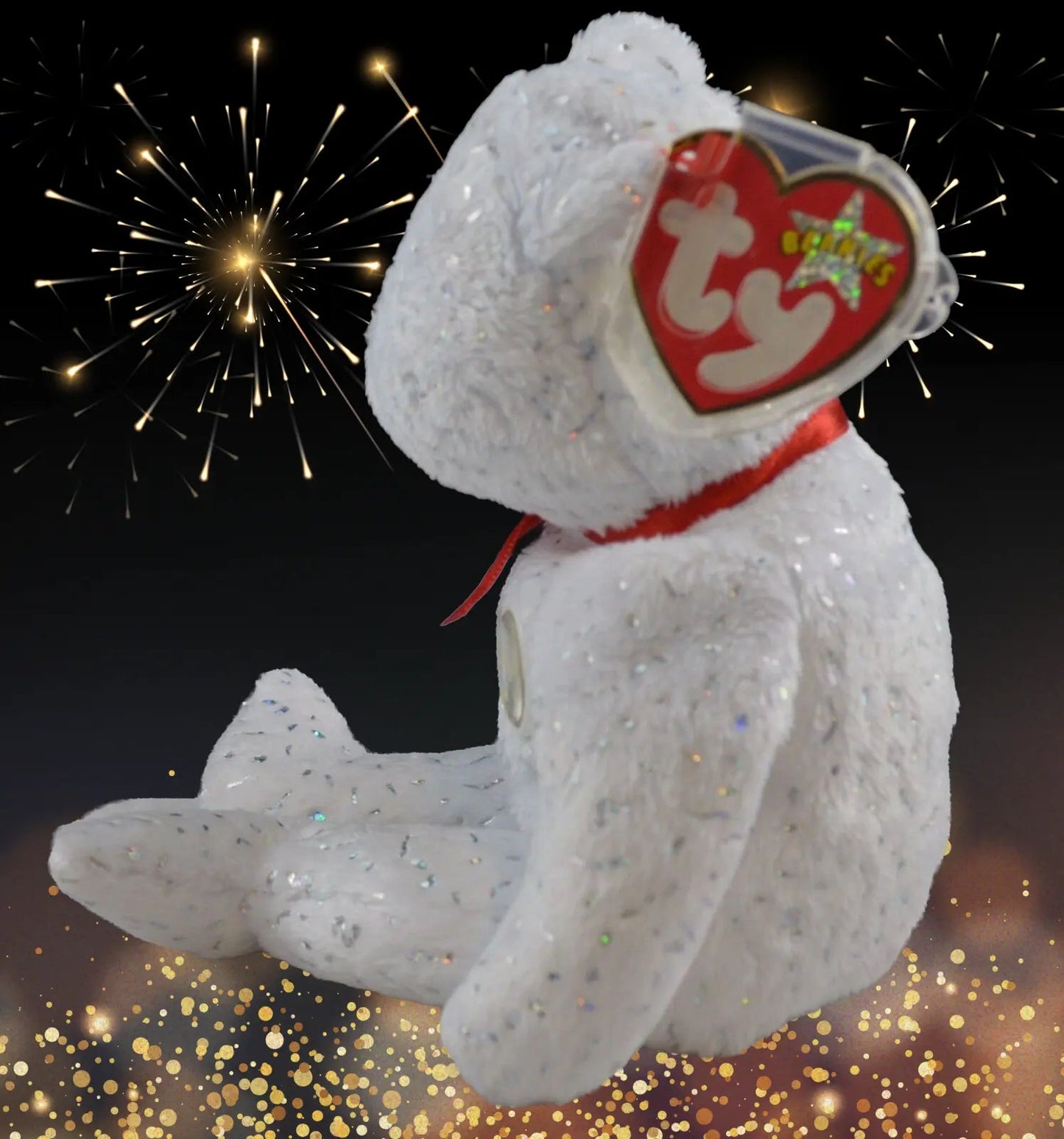 BEANIE BABIES ANNIVERSARY BEAR DECADE GOOD CONDITION - TMD167207