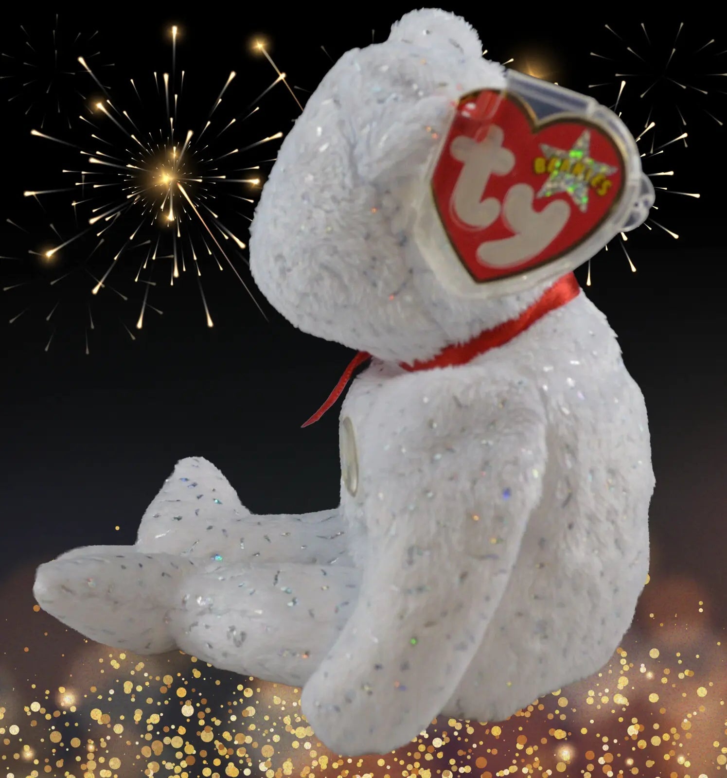 BEANIE BABIES ANNIVERSARY BEAR DECADE GOOD CONDITION - TMD167207