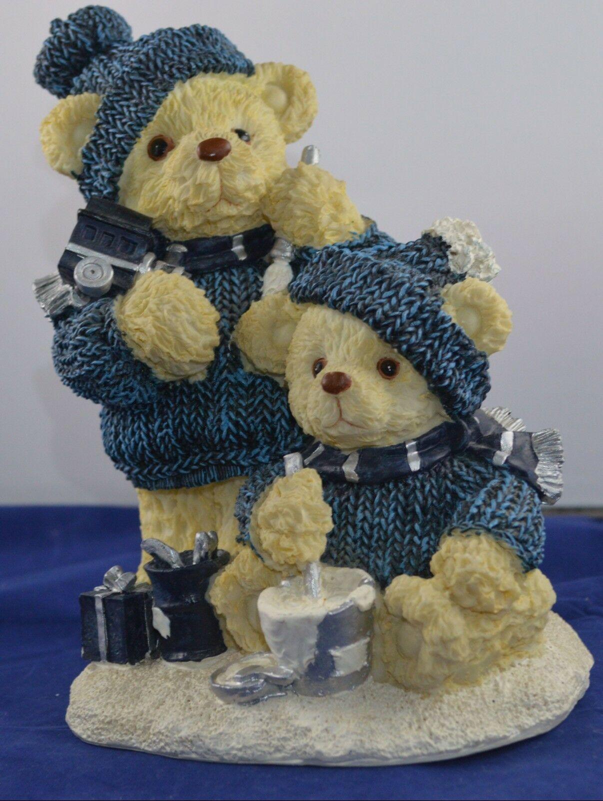BEARS THREE TEDDY BEAR ORNAMENTS - TMD167207