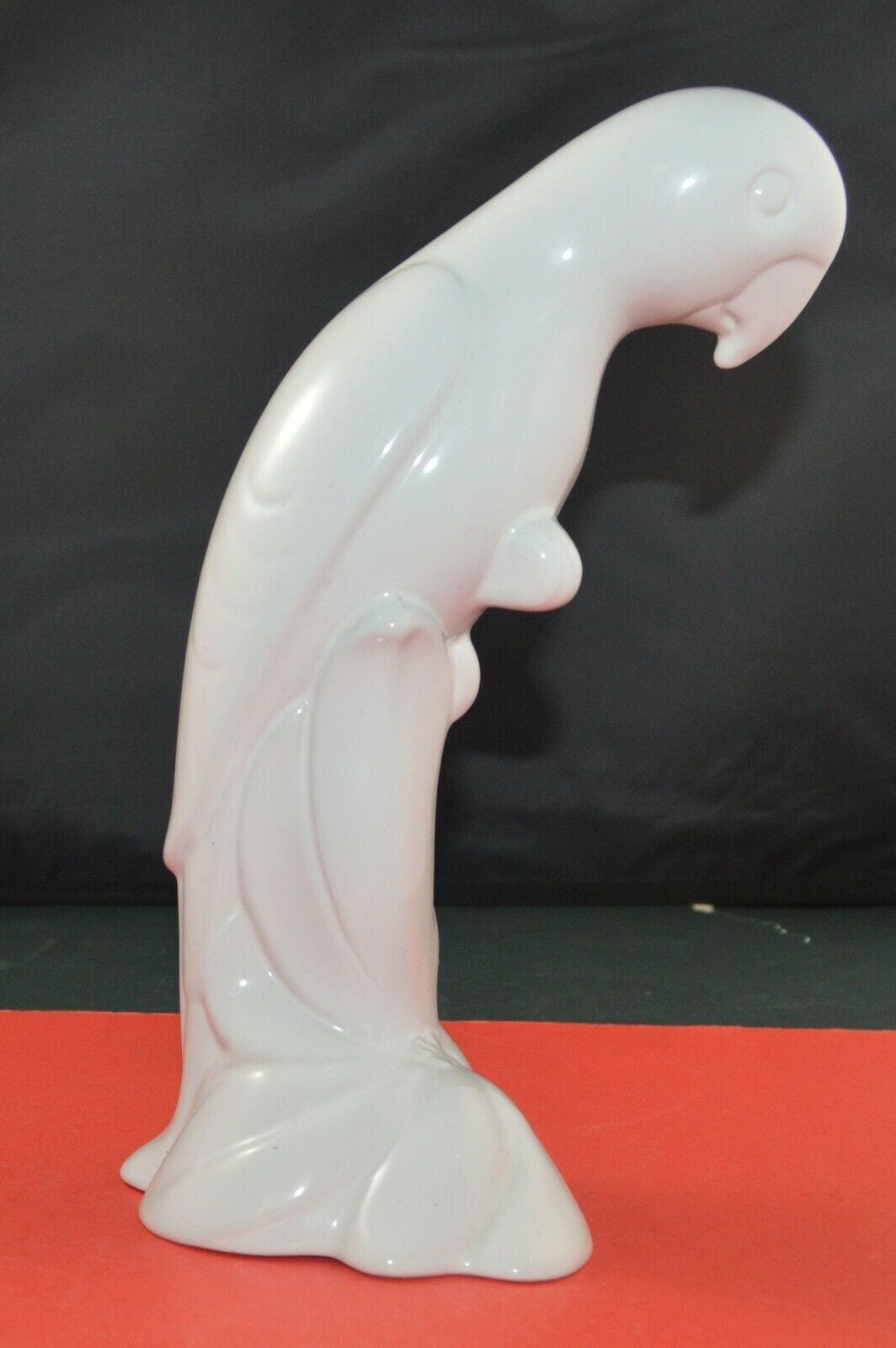 BIRD FIGURINE ELEVEN INCH WHITE PARROT FIGURINE( PREVIOUSLY OWNED)GOOD CONDITION - TMD167207
