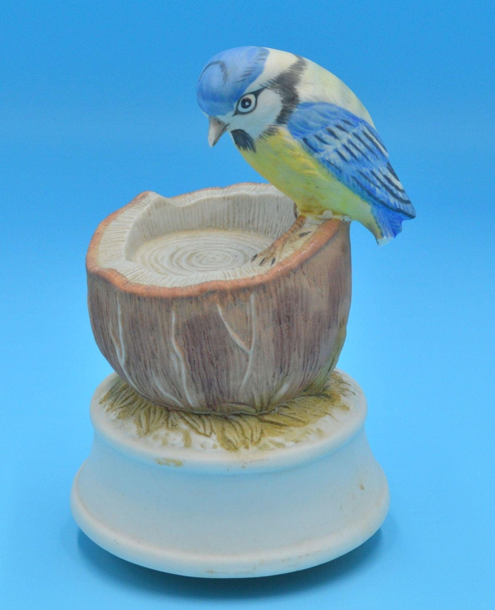 BIRD FIGURINE J.B.G. MUSICAL BLUE TIT ORNAMENT PLAYS MY WAY - TMD167207