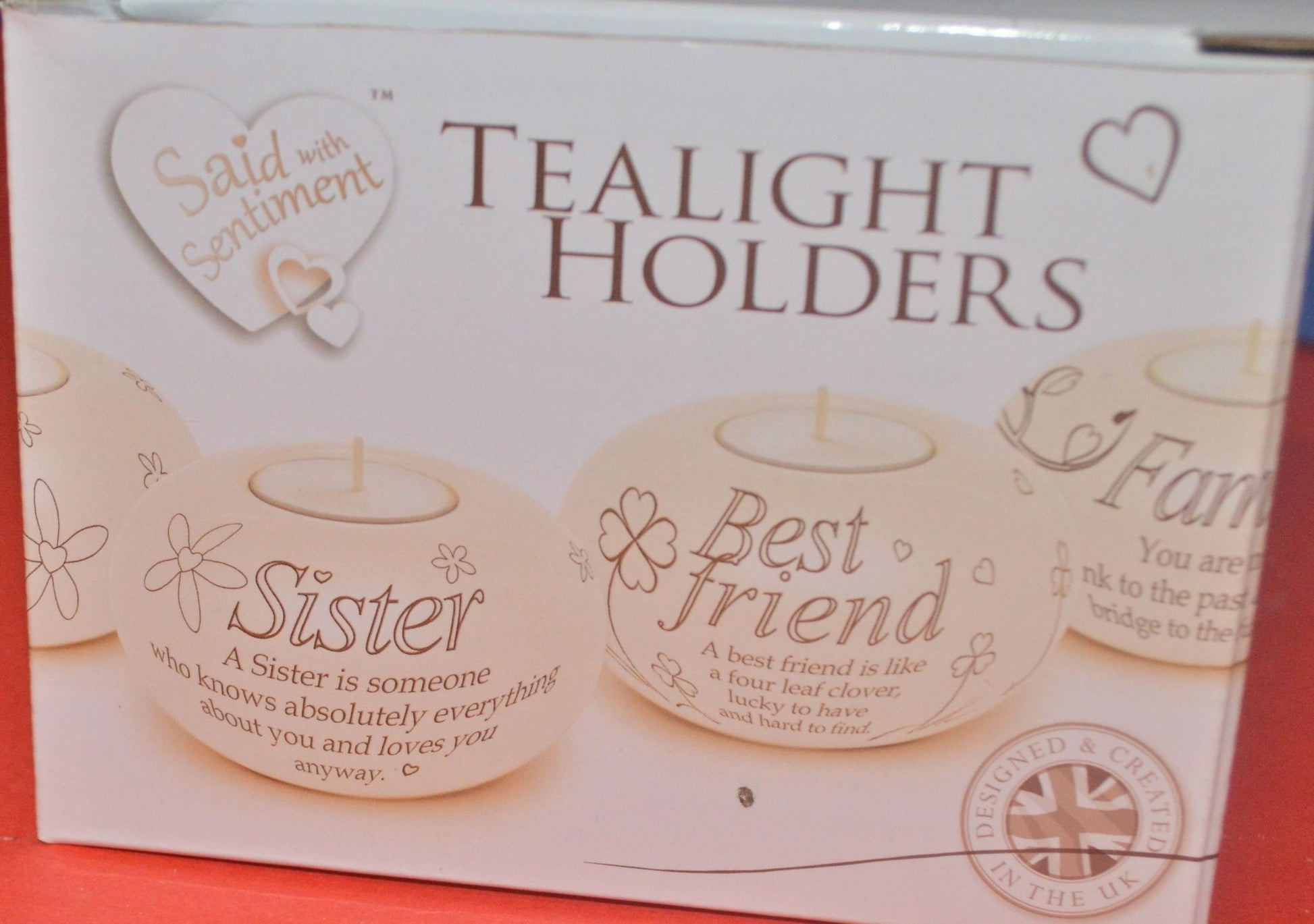 BRAND NEW SAID WITH SENTIMENT TEA LIGHT CANDLE HOLDER SOMEONE SPECIAL - TMD167207