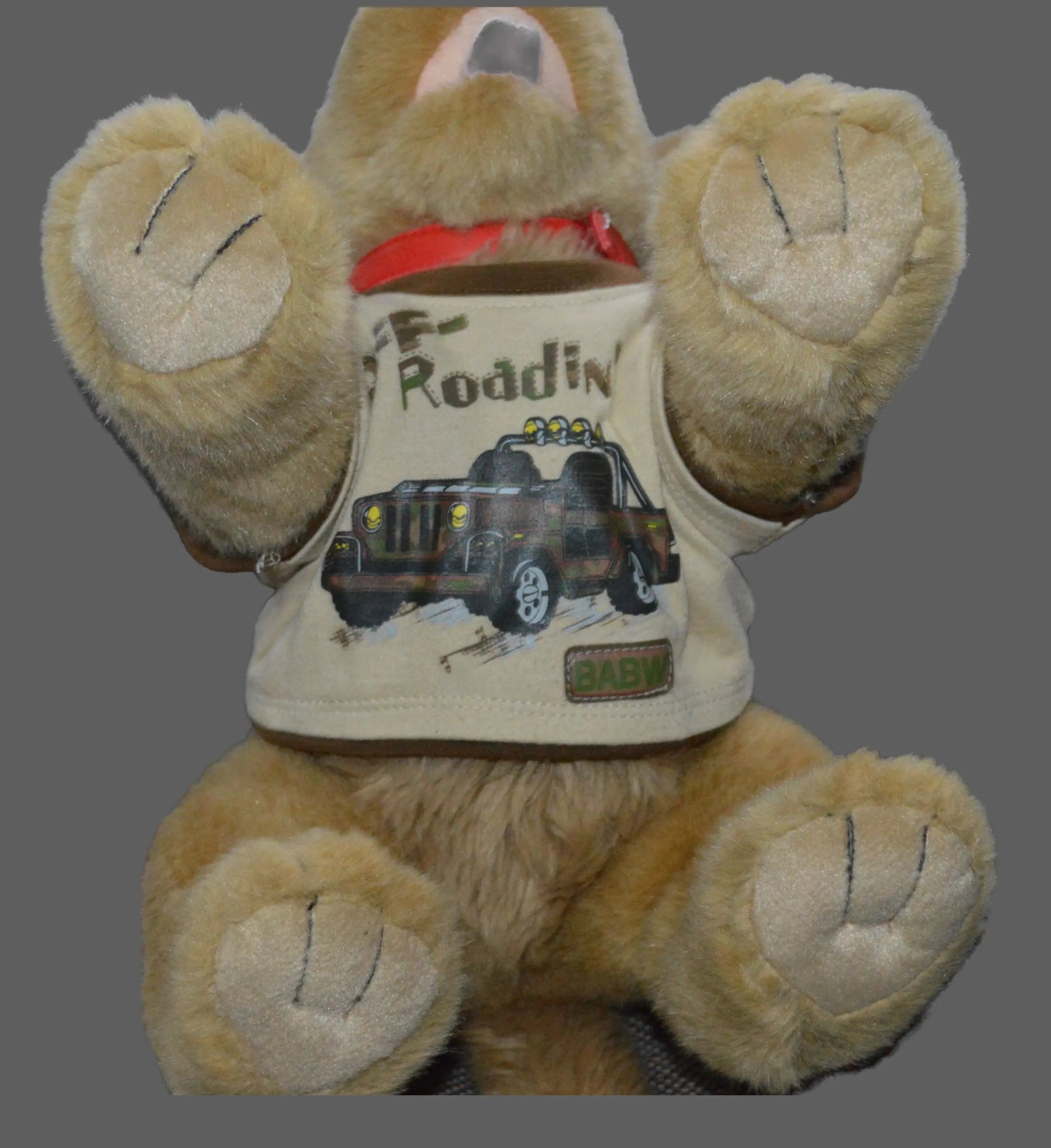 Build a Bear Soft Toy Dog - "Choccy" Wearing an "Off Roadin’" T-Shirt - TMD167207