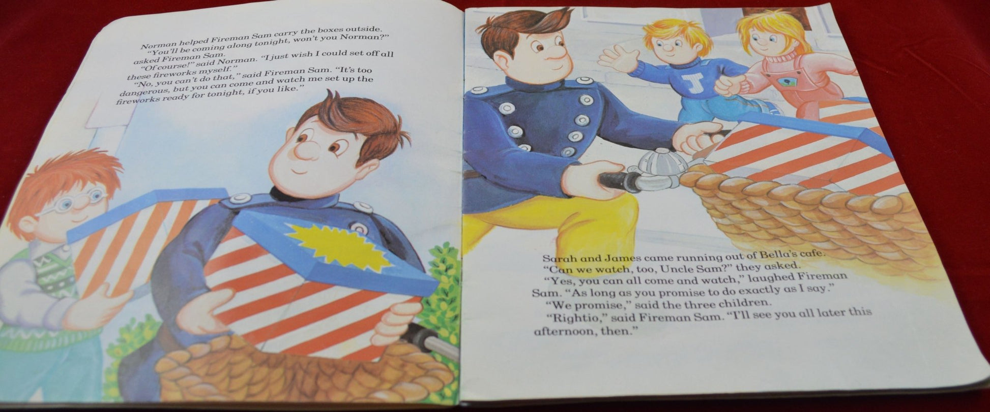 CHILDRENS BOOKS SIX FIREMAN SAM BOOKS(PREVIOUSLY OWNED)GOOD CONDITION. - TMD167207