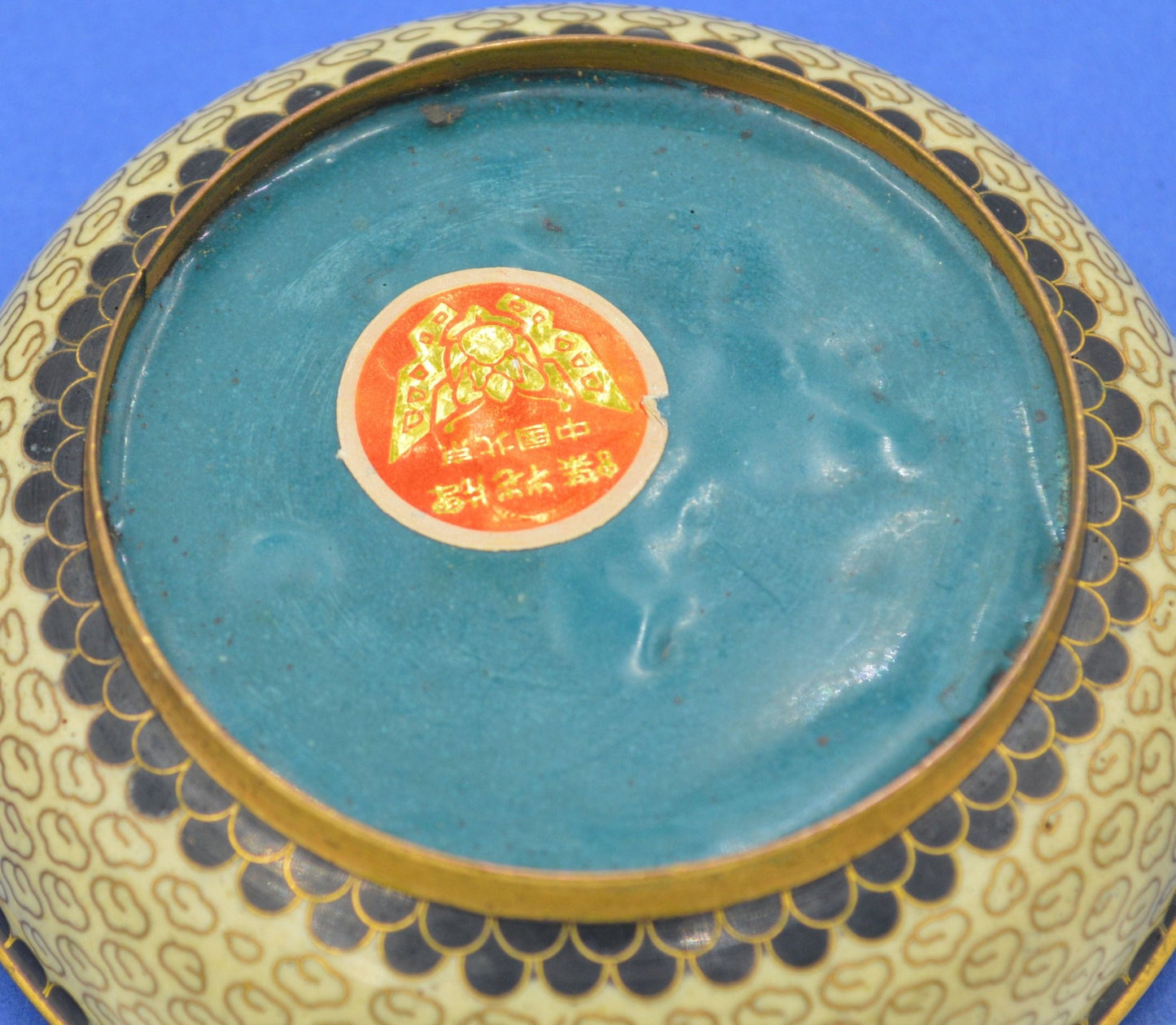 CLOISONNÉ ENAMELLED TRINKET POT(PREVIOUSLY OWNED) VERY GOOD CONDITION - TMD167207
