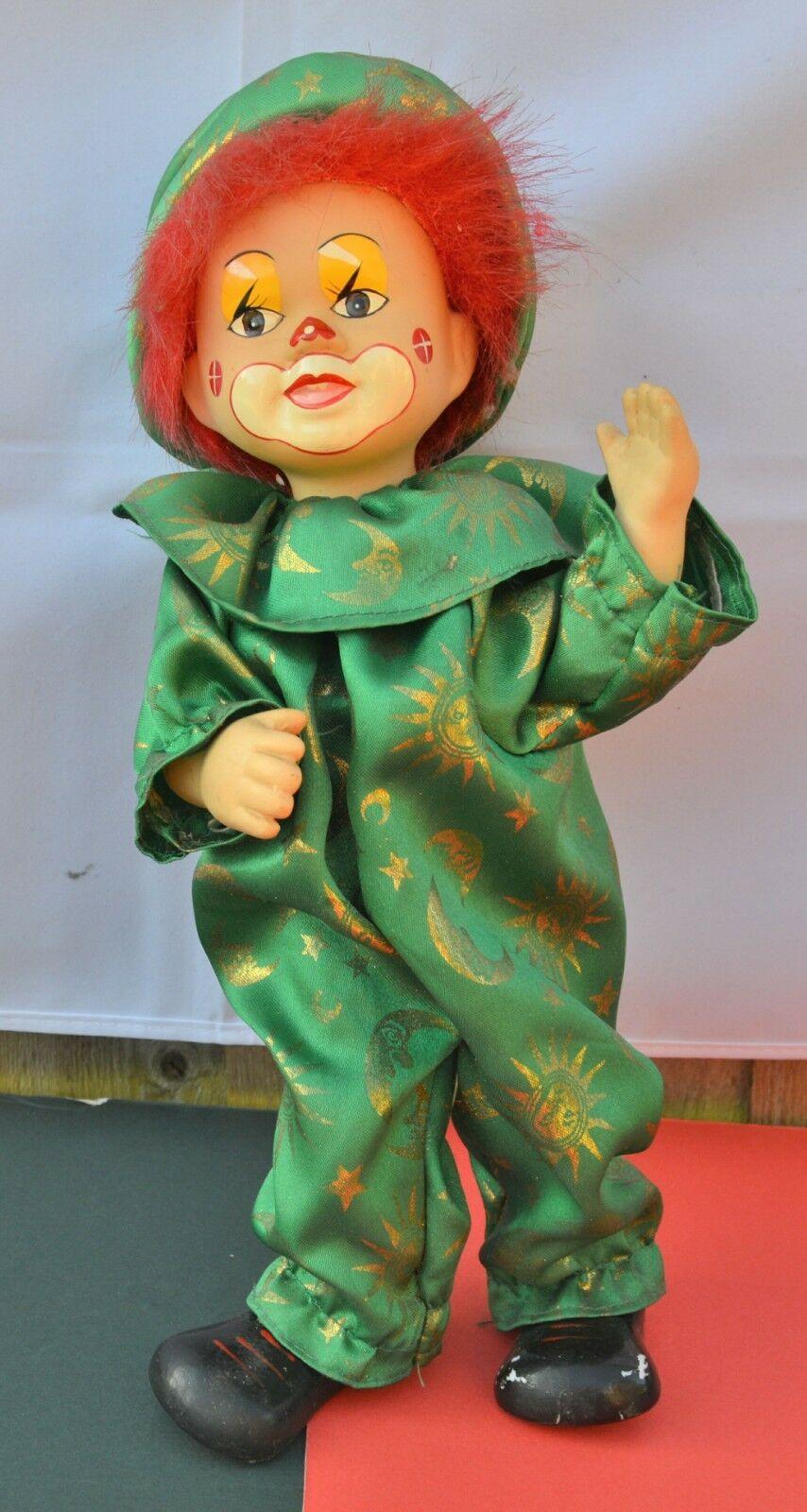 CLOWN DOLLS ONE DRESSED IN GREEN & ONE DRESSED IN A TAILCOAT BOXED - TMD167207