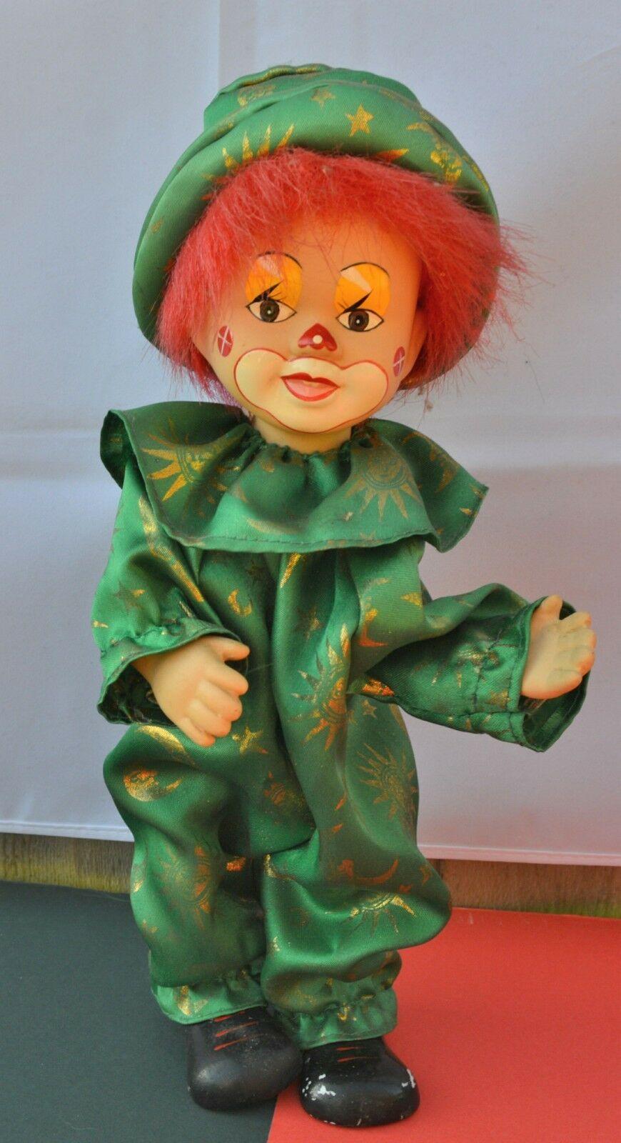 CLOWN DOLLS ONE DRESSED IN GREEN & ONE DRESSED IN A TAILCOAT BOXED - TMD167207