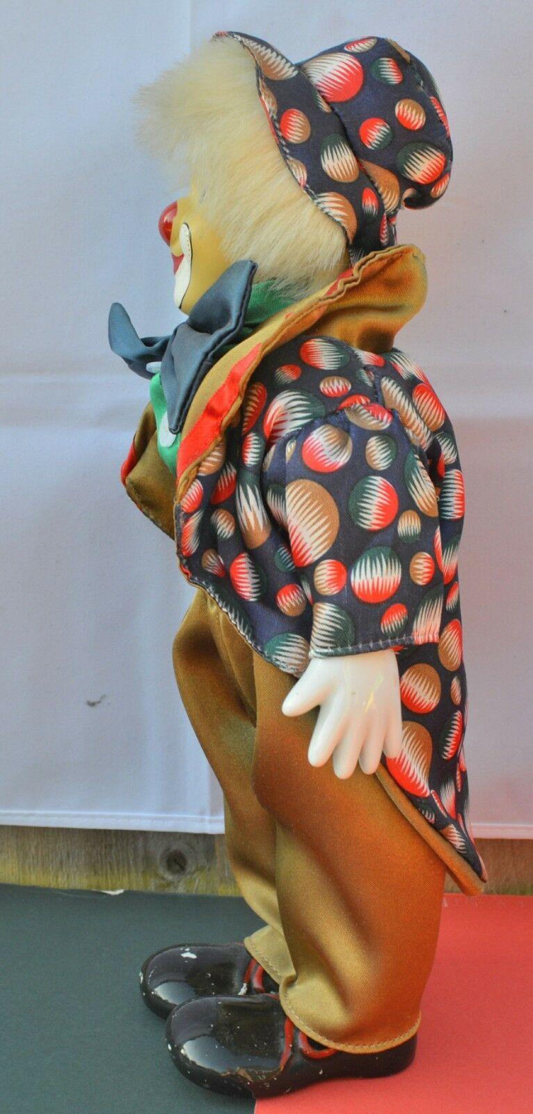 CLOWN DOLLS ONE DRESSED IN GREEN & ONE DRESSED IN A TAILCOAT BOXED - TMD167207