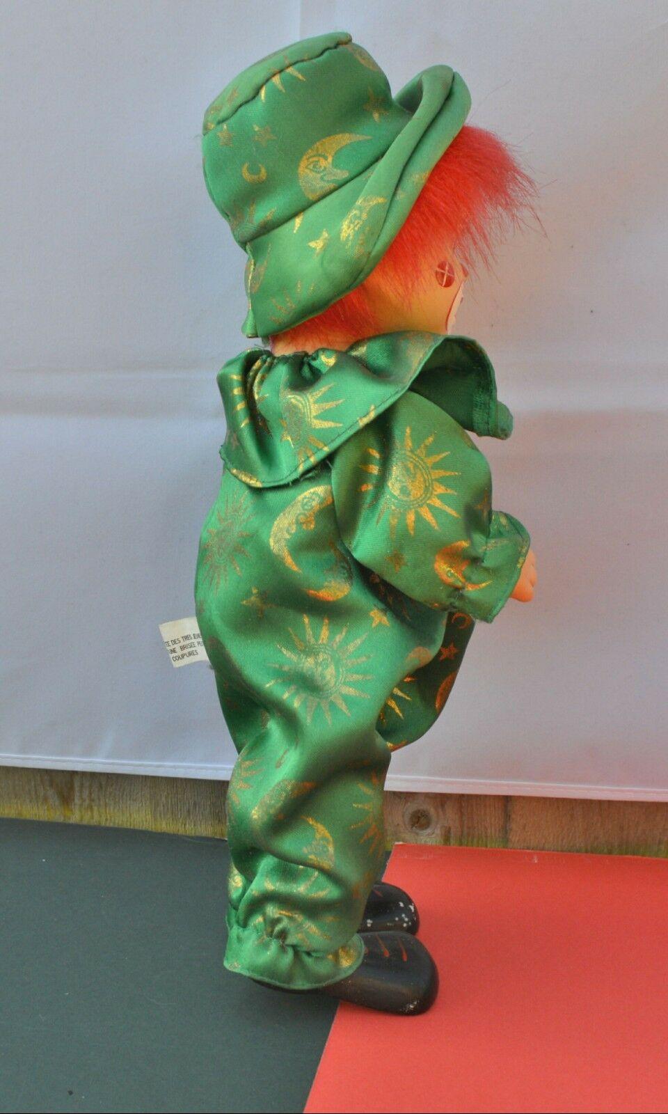 CLOWN DOLLS ONE DRESSED IN GREEN & ONE DRESSED IN A TAILCOAT BOXED - TMD167207