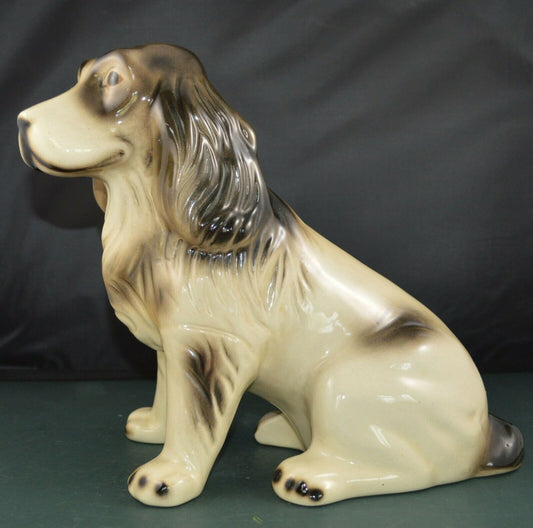 DECORATIVE DOG ORNAMENT SAD LOOKING SPANIEL FIGURINE(PREVIOUSLY OWNED) GOOD CONDITION - TMD167207