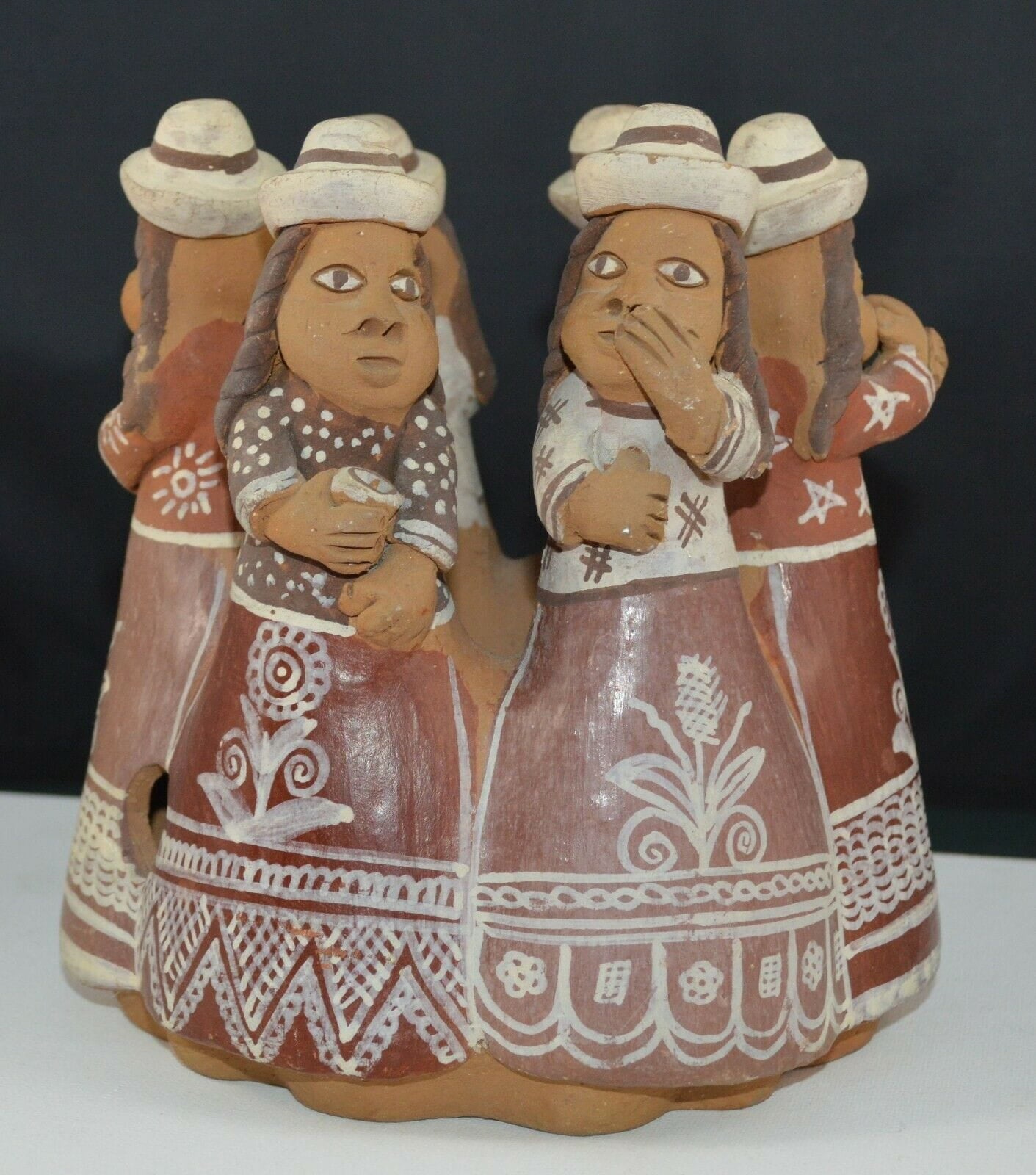 DECORATIVE ORNAMENT SIX LADIES IN A RING FACING OUTWARDS(PREVIOUSLY OWNED) GOOD CONDITION - TMD167207