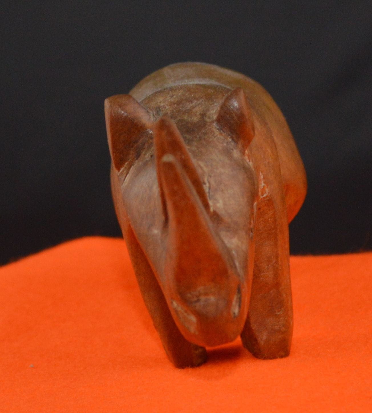 DECORATIVE WOODEN RHINO (PREVIOUSLY OWNED)FAIRLY GOOD CONDITION - TMD167207