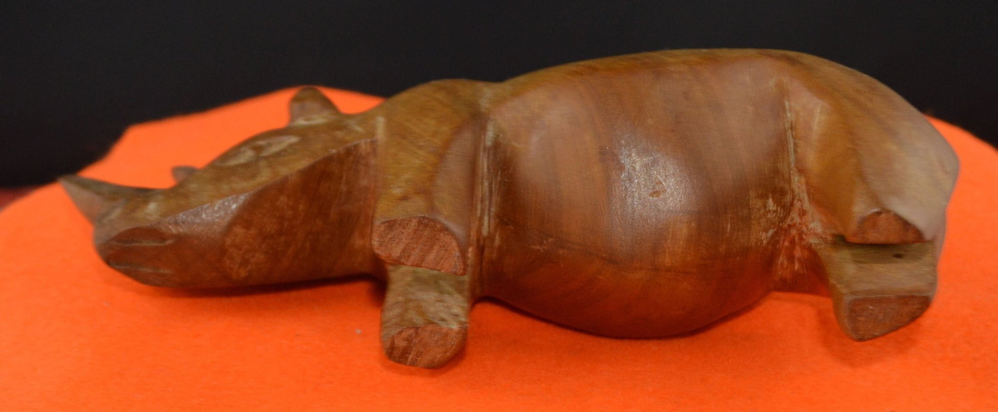 DECORATIVE WOODEN RHINO (PREVIOUSLY OWNED)FAIRLY GOOD CONDITION - TMD167207
