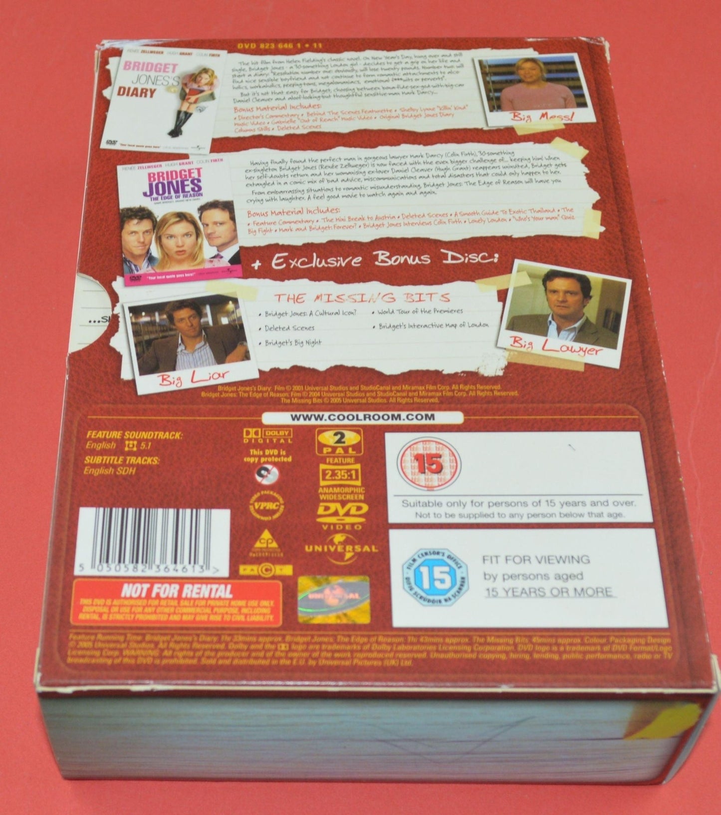 DVD COLLECTION 3 DISC SET BRIDGET DIARIES(PREVIOUSLY OWNED)GOOD CONDITION - TMD167207