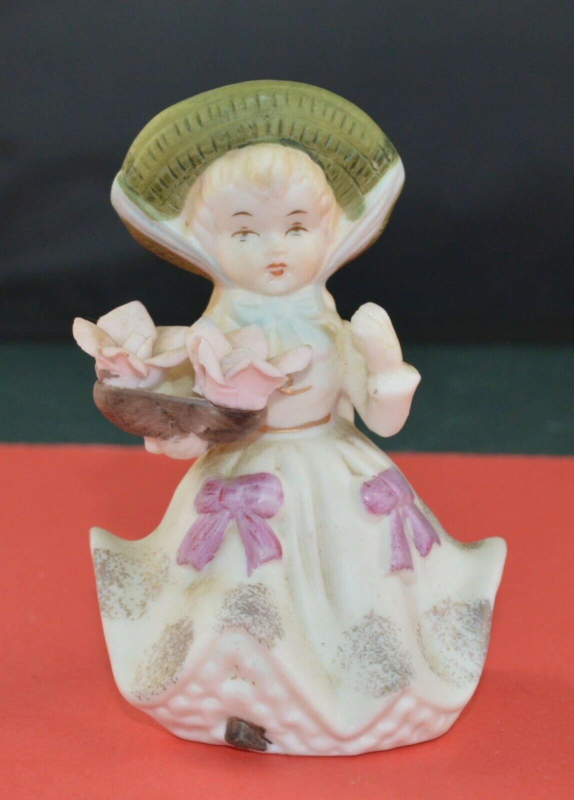 FAIRYLITE FOREIGN DECORATIVE FIGURINE GIRL WEARING A BONNET - TMD167207