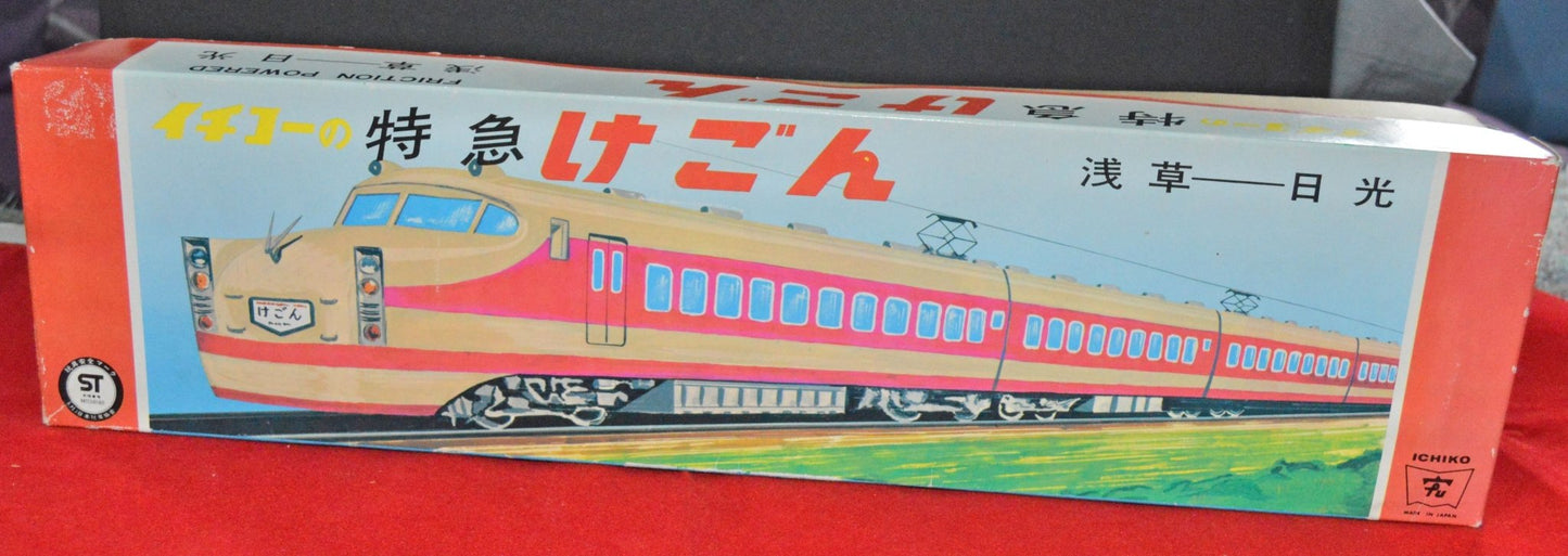 ICHIKO FRICTION POWERED TINPLATE PASSENGER TRAIN 6631 BOXED(PREVIOUSLY OWNED)GOOD CONDITION - TMD167207