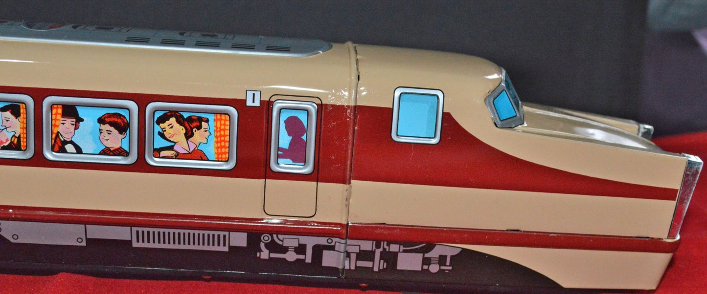 ICHIKO FRICTION POWERED TINPLATE PASSENGER TRAIN 6631 BOXED(PREVIOUSLY OWNED)GOOD CONDITION - TMD167207