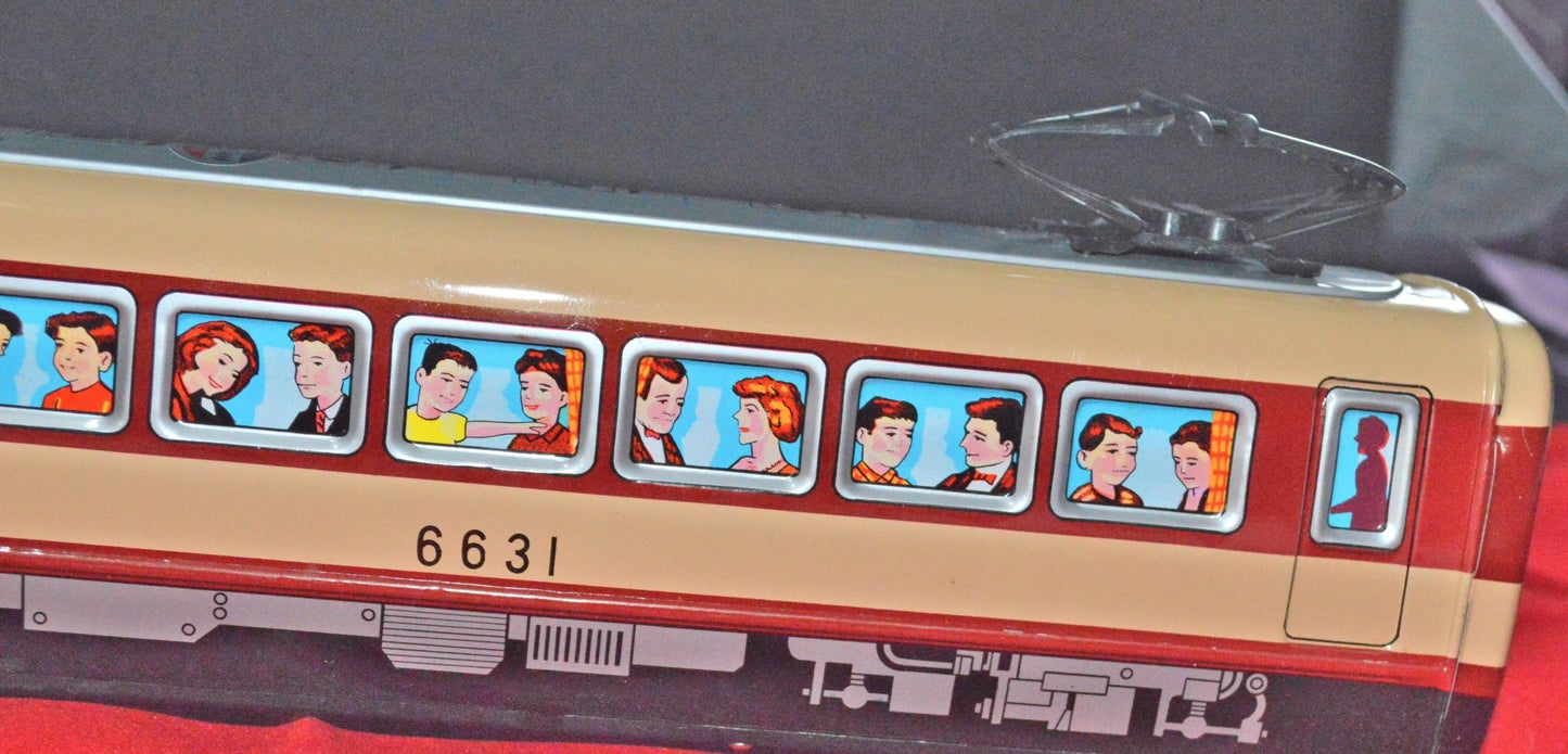 ICHIKO FRICTION POWERED TINPLATE PASSENGER TRAIN 6631 BOXED(PREVIOUSLY OWNED)GOOD CONDITION - TMD167207