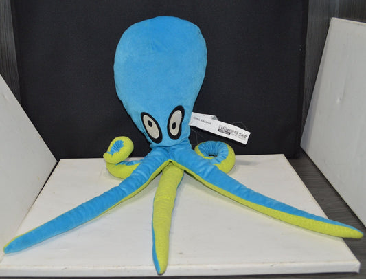 IKEA KORALL BLACKFISK BLUE AND GREEN SOFT TOY SQUID(PREVIOUSLY OWNED) GOOD CONDITION - TMD167207