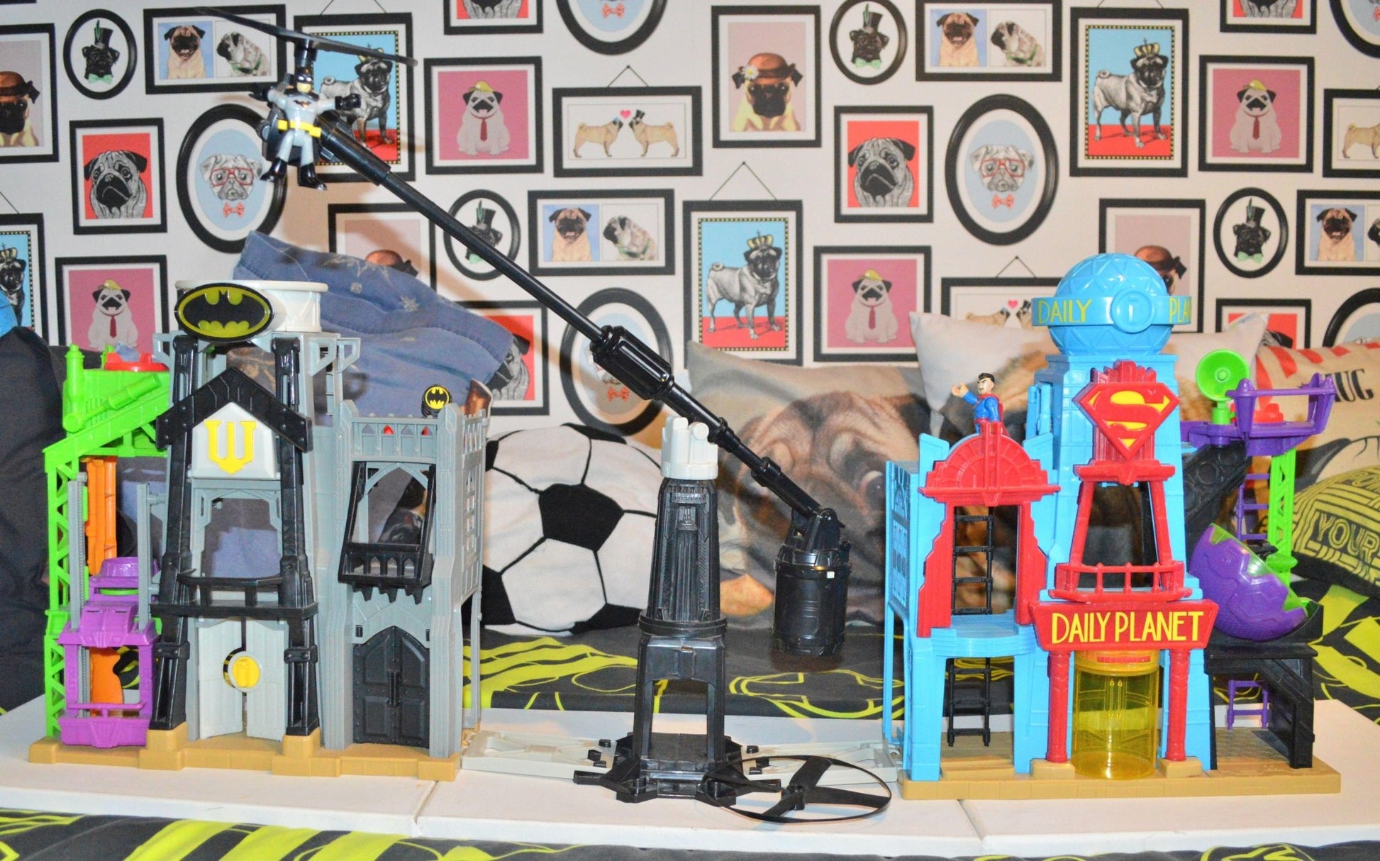 IMAGINEXT SUPER HERO FLIGHT CITY PLAY SET DHT62T/DNY07T/DTP30 BATMAN & SUPERMAN - TMD167207