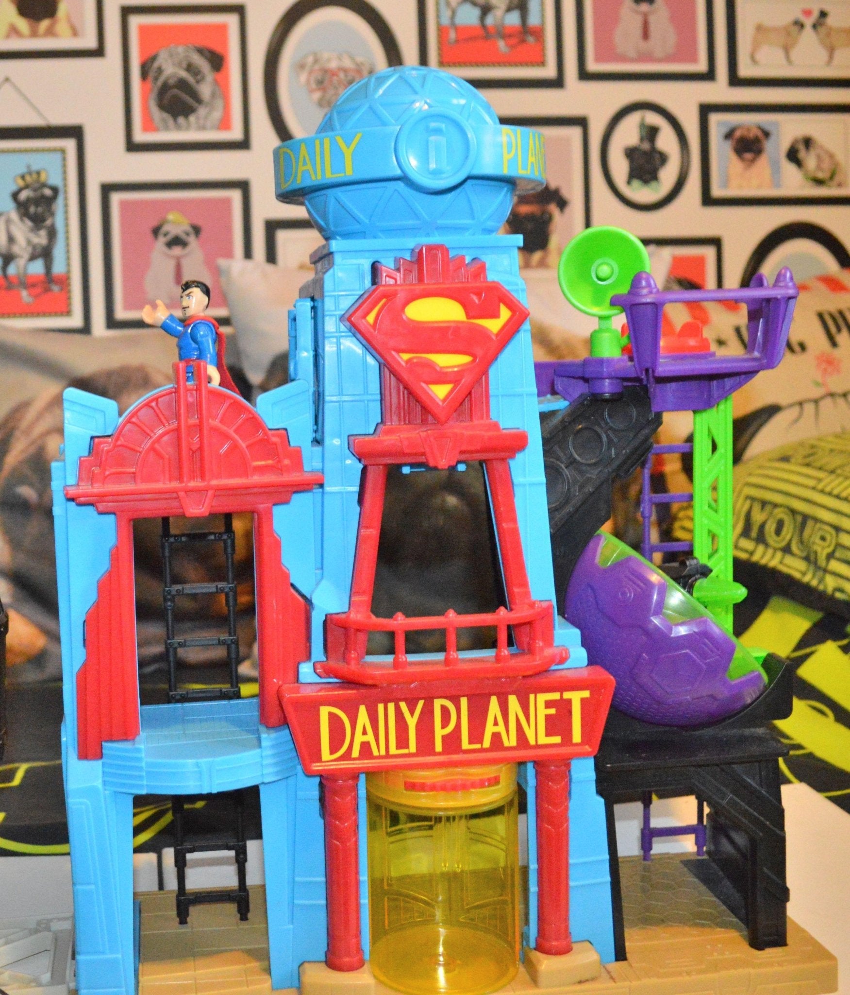 IMAGINEXT SUPER HERO FLIGHT CITY PLAY SET DHT62T/DNY07T/DTP30 BATMAN & SUPERMAN - TMD167207