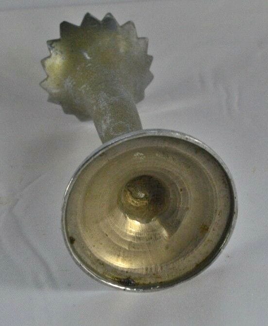 METAL BUD VASE ETCHED PATTERN(PREVIOUSLY OWNED) GOOD CONDITION TARNISHED - TMD167207