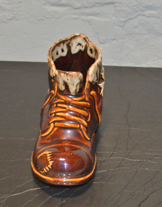 ORNAMENTAL BROWN BOOT(PREVIOUSLY OWNED) GOOD CONDITION - TMD167207