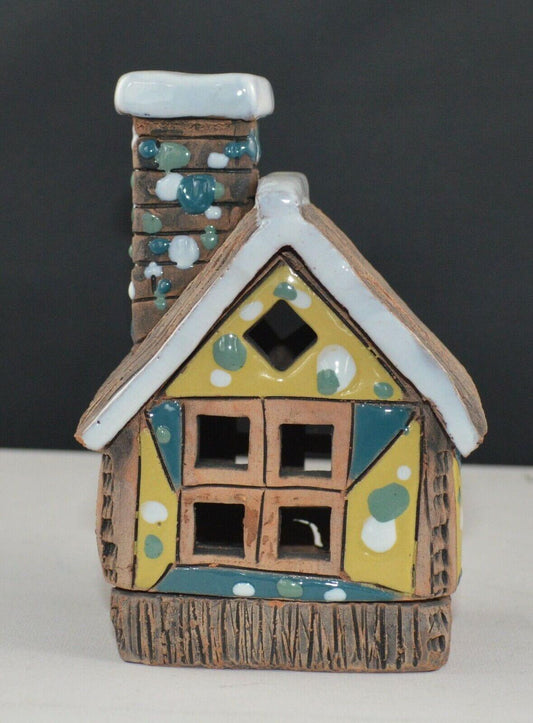 POTTERY HOUSE TEALIGHT CANDLE HOLDER - TMD167207