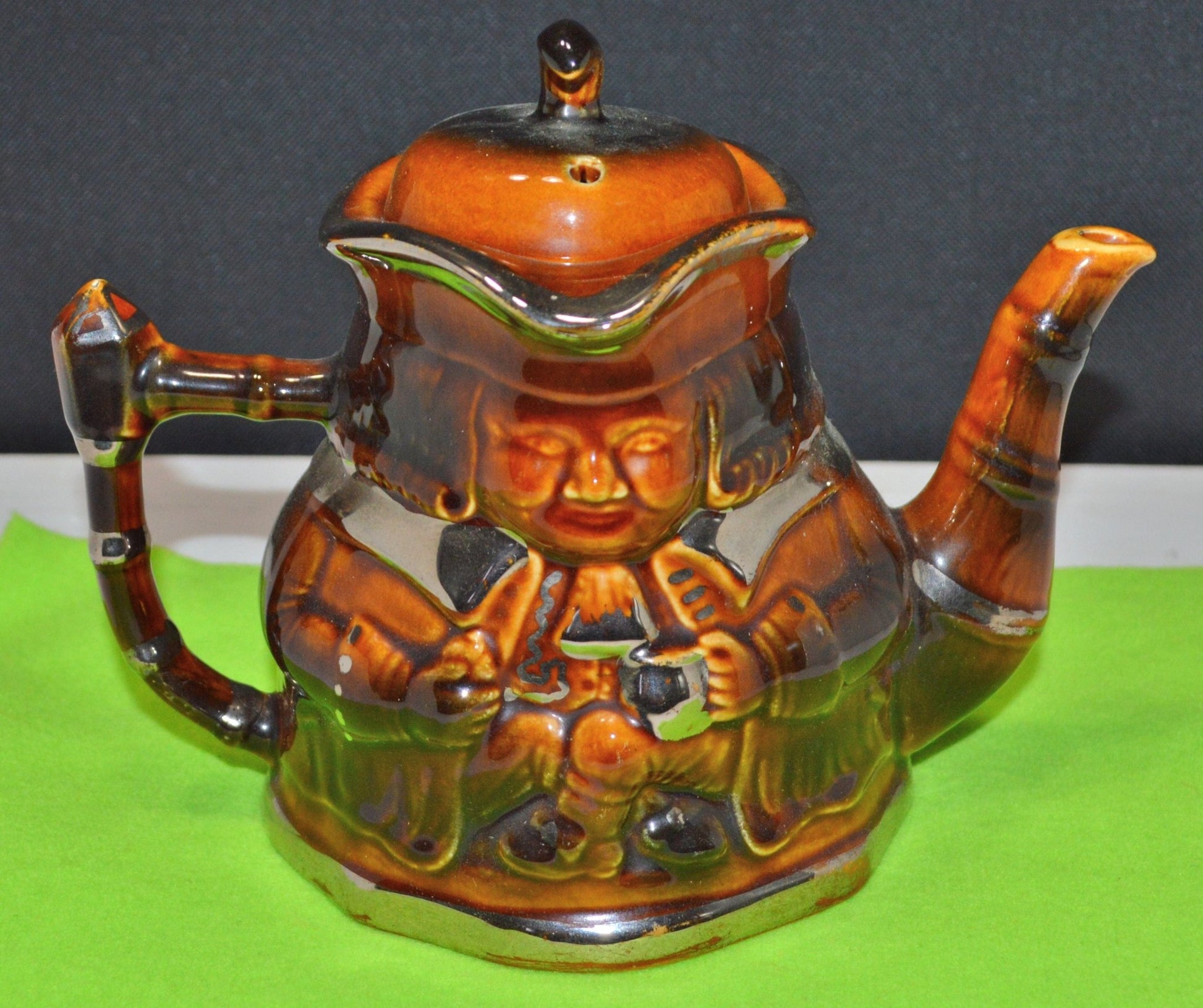 PRICE KENSINGTON DOUBLE FACED CHARACTER TEAPOT(PREVIOUSLY OWNED) GOOD CONDITION - TMD167207