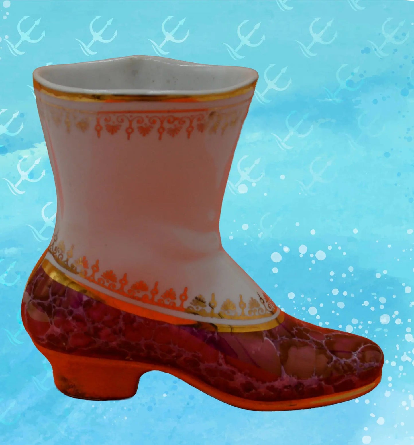 Red and White Ladies Boot good condition. - TMD167207