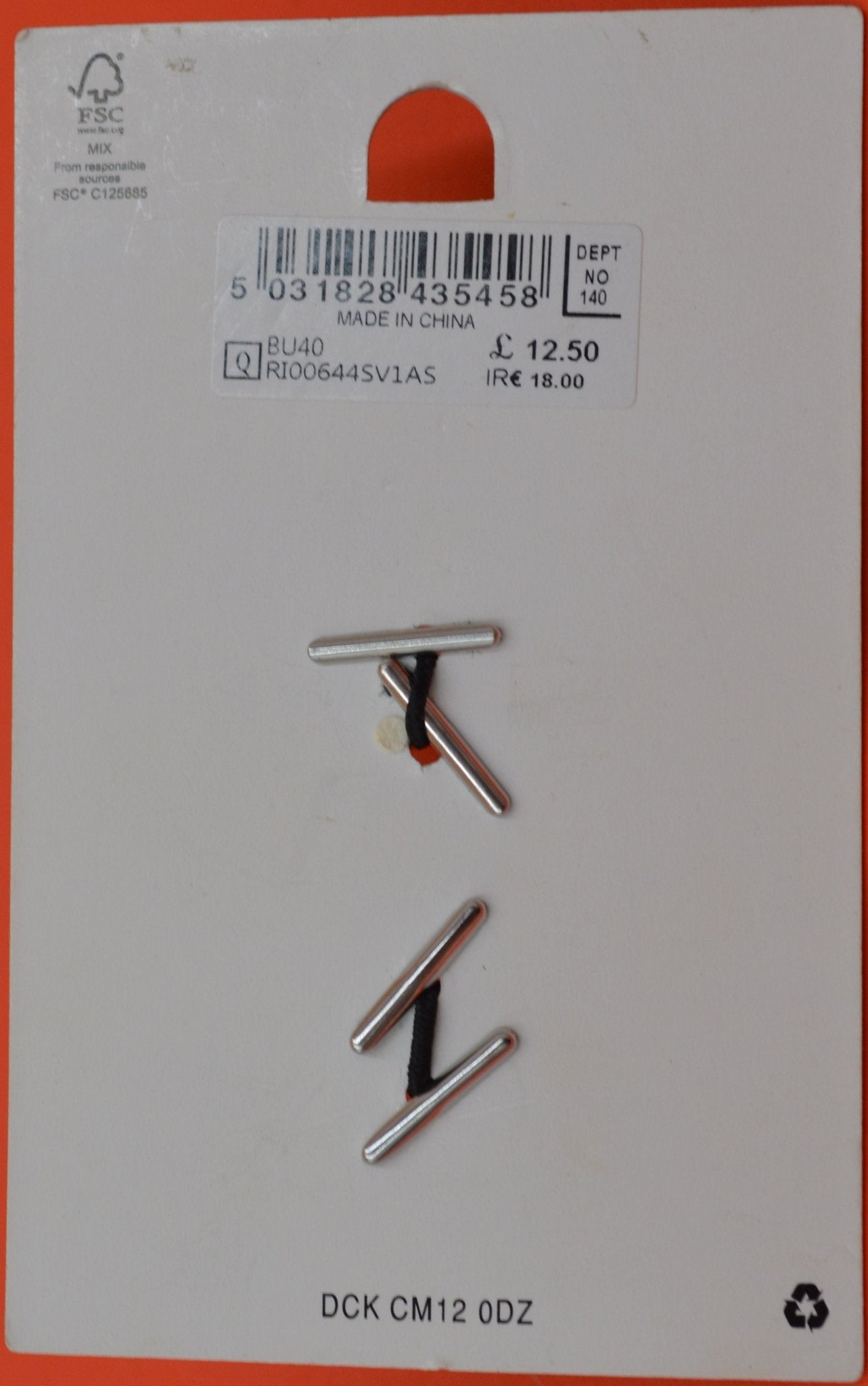 RINGS BURTON MENSWEAR TWO RING SET SIZE LARGE - TMD167207