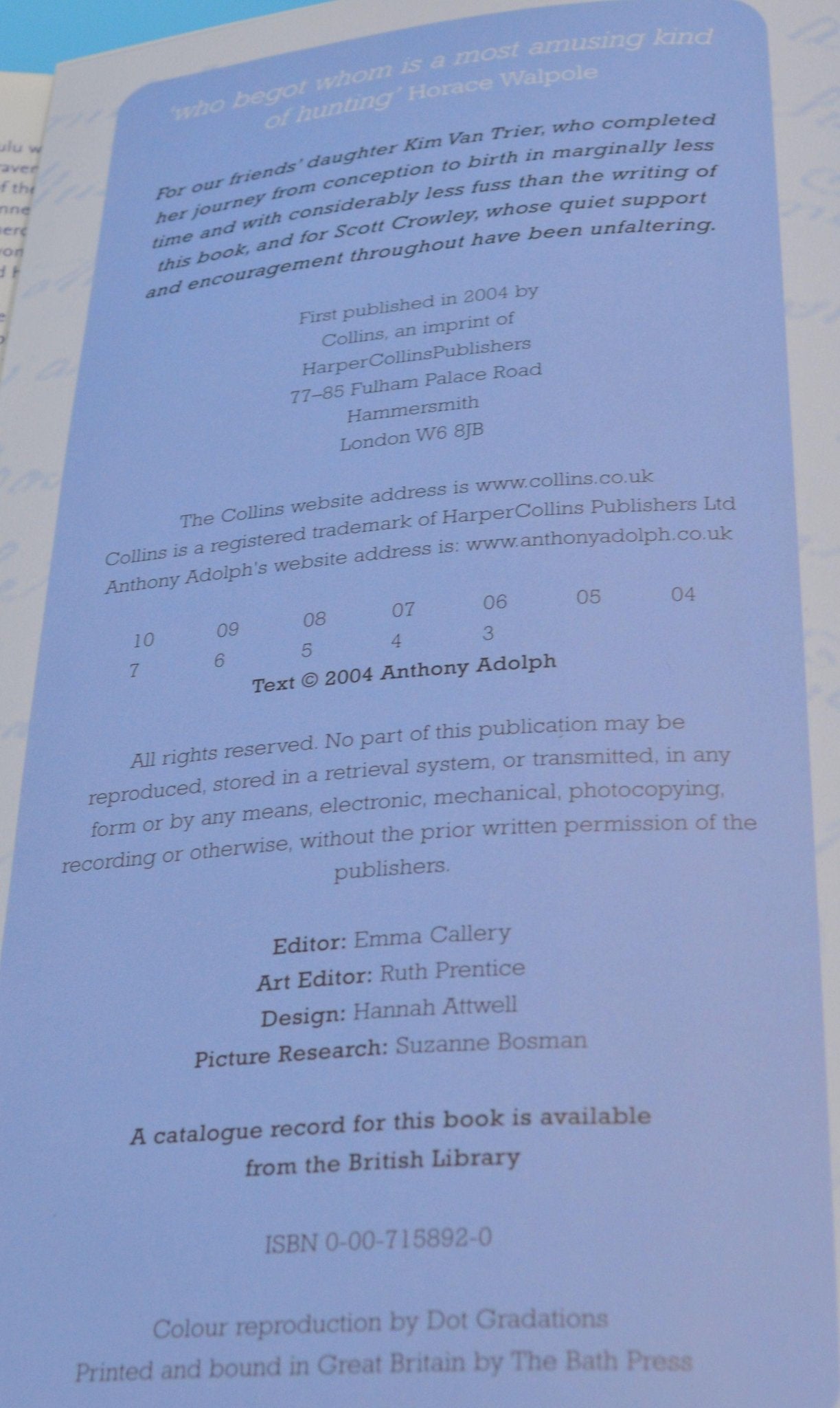 SECONDHAND BOOK TRACING YOUR FAMILY TREE by ANTHONY ADOLPH - TMD167207